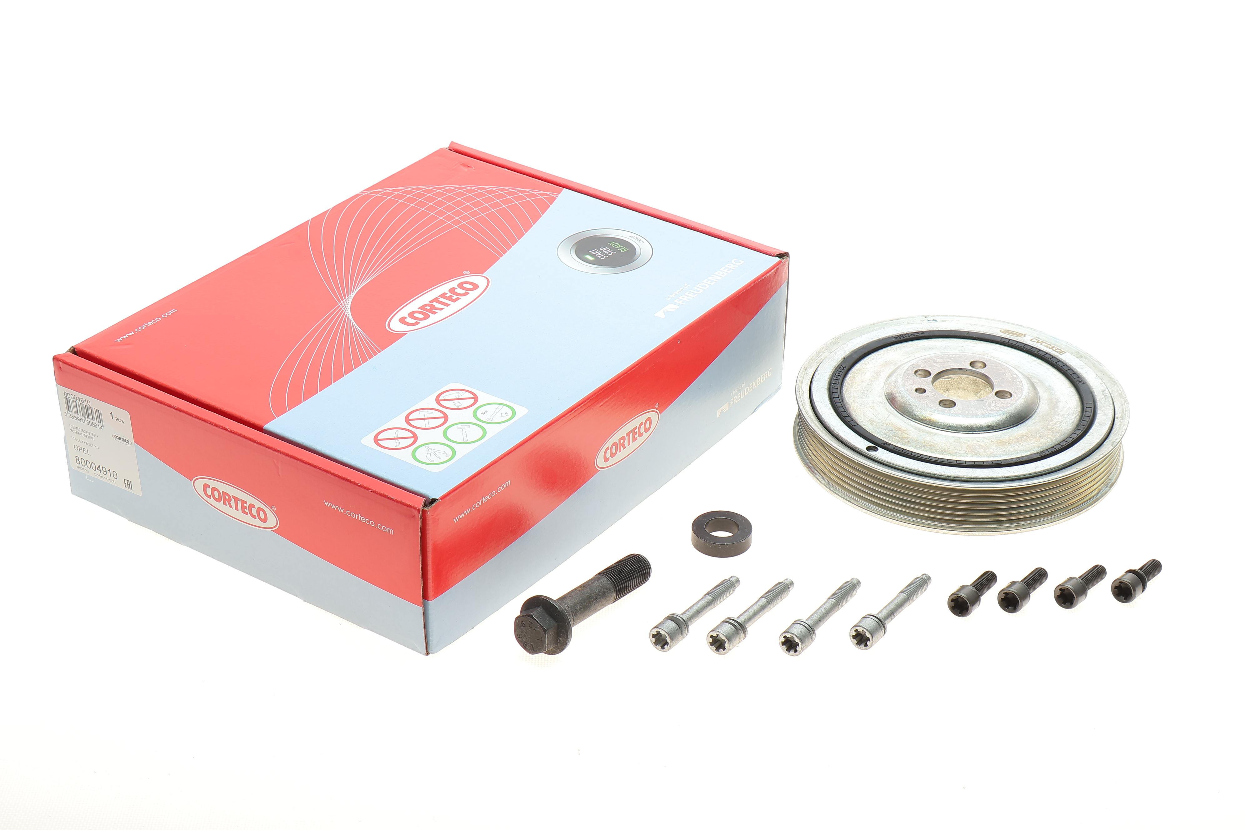 Шків колінвалу Fiat Doblo 1.9TD 01- (169x30) 6PK (з болтами)