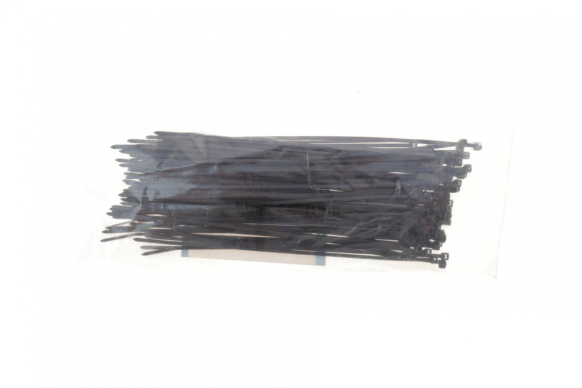 Набір стяжок пластикових 2,5x200 мм 100 од. (чорна)