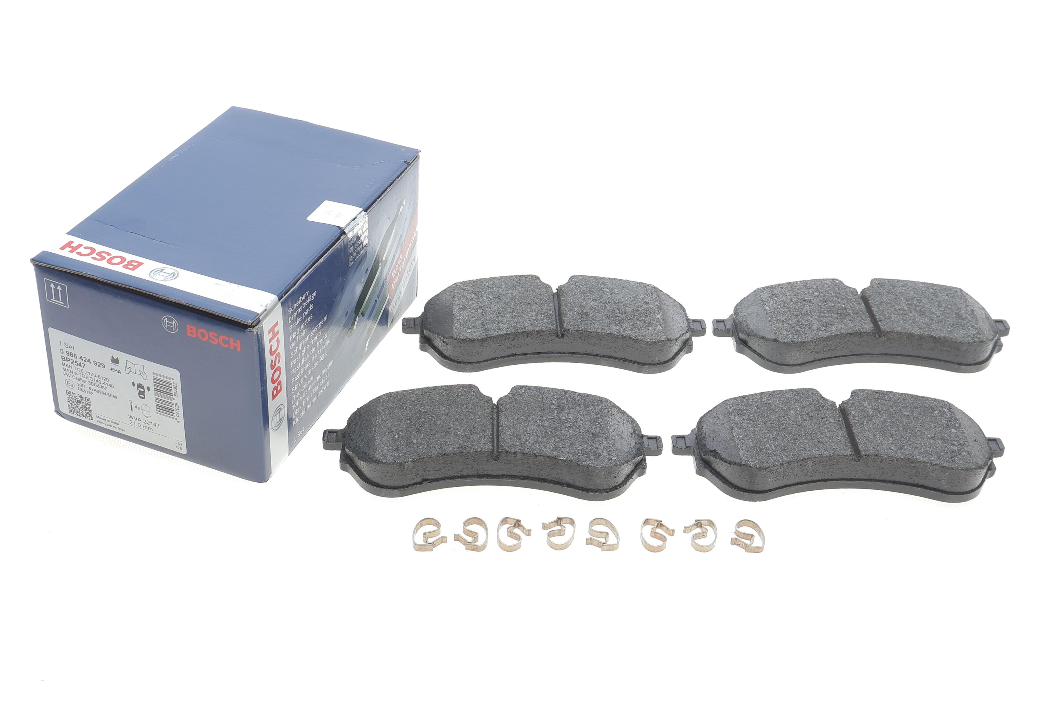 Колодки тормозные (передние/задние) VW Crafter/MAN TGE 16-