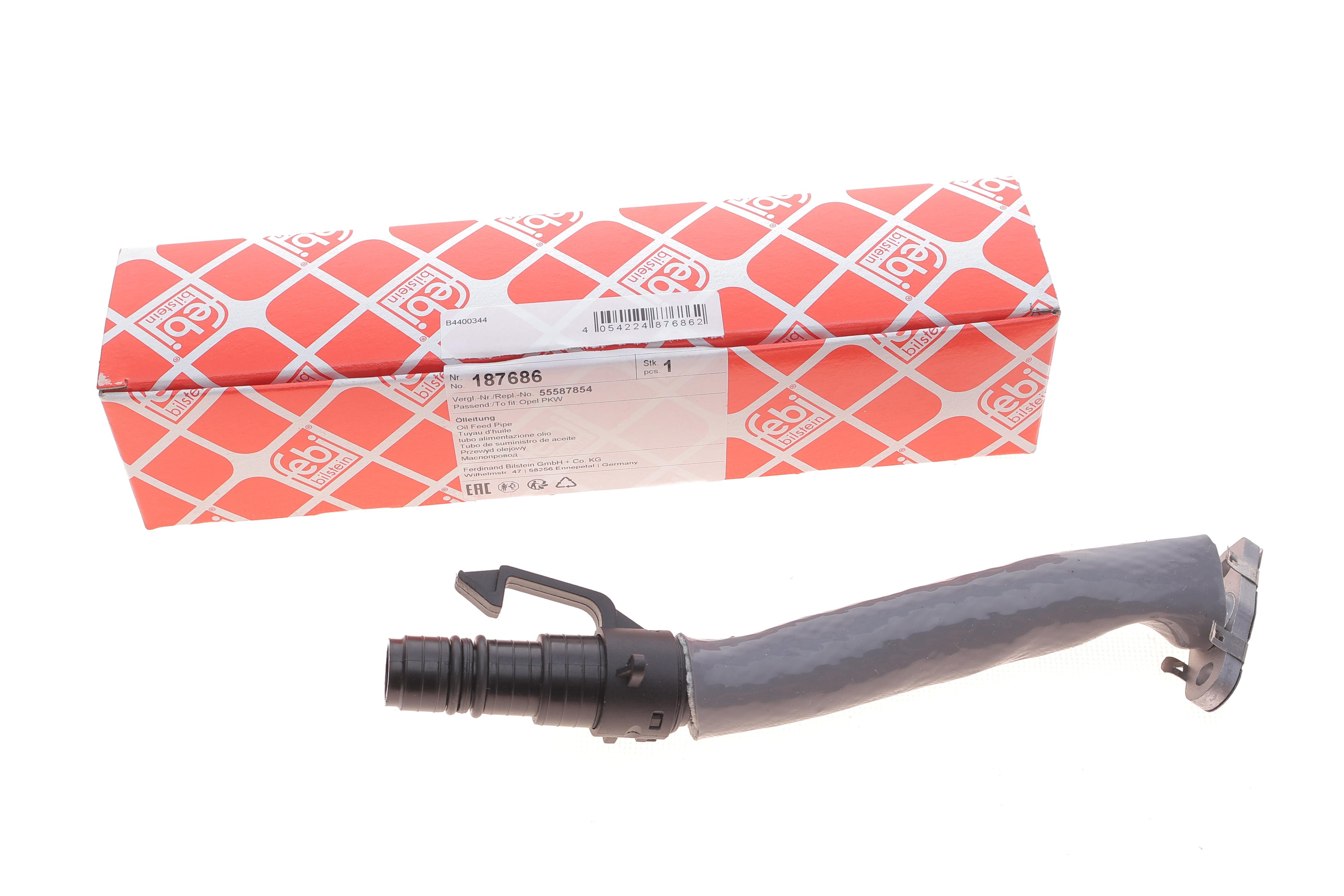 Трубка зливу оливи з турбіни Opel Astra J/Insignia/Zafira 08-