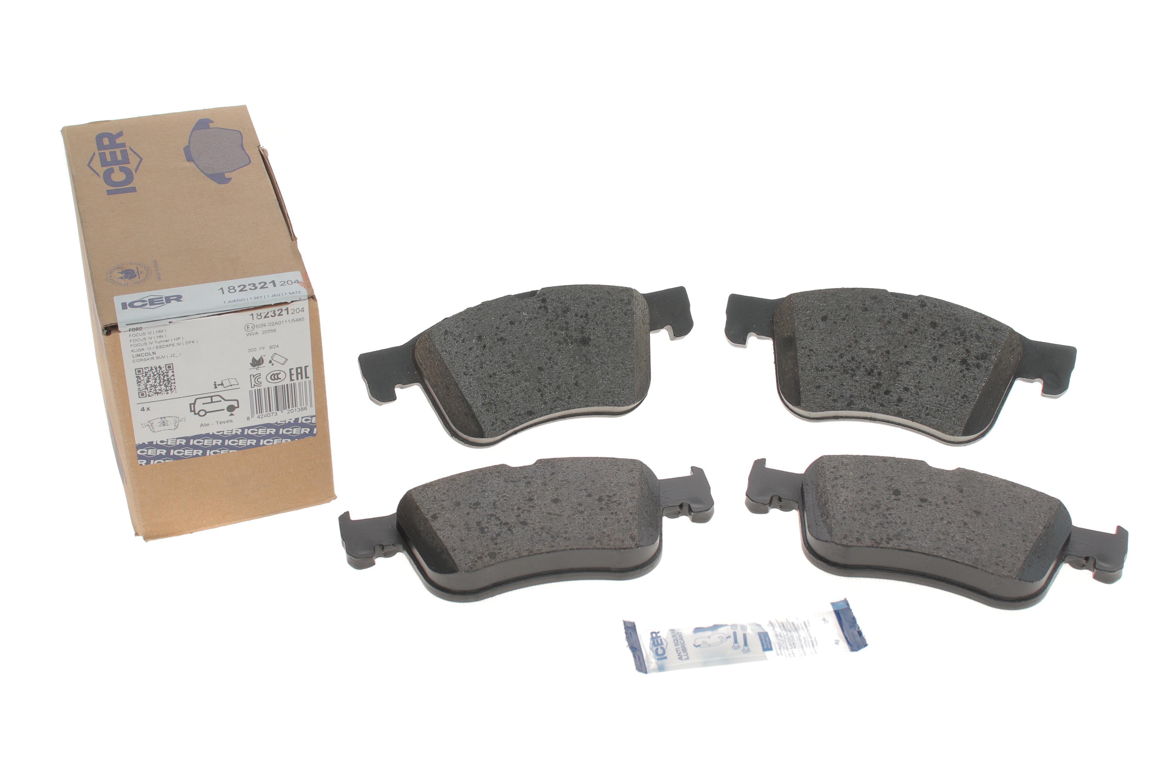 Колодки тормозные (передние) Ford Focus 18-/Kuga 19-/Puma 20-/Linkoln Corsair 19-