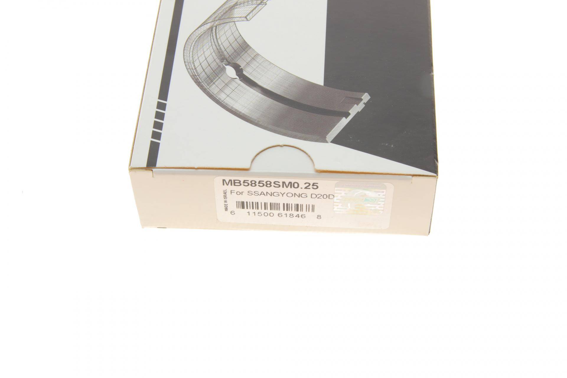 Вкладиші корінні SsangYong Actyon/Rexton 2.0 Xdi 06- (+0.25)