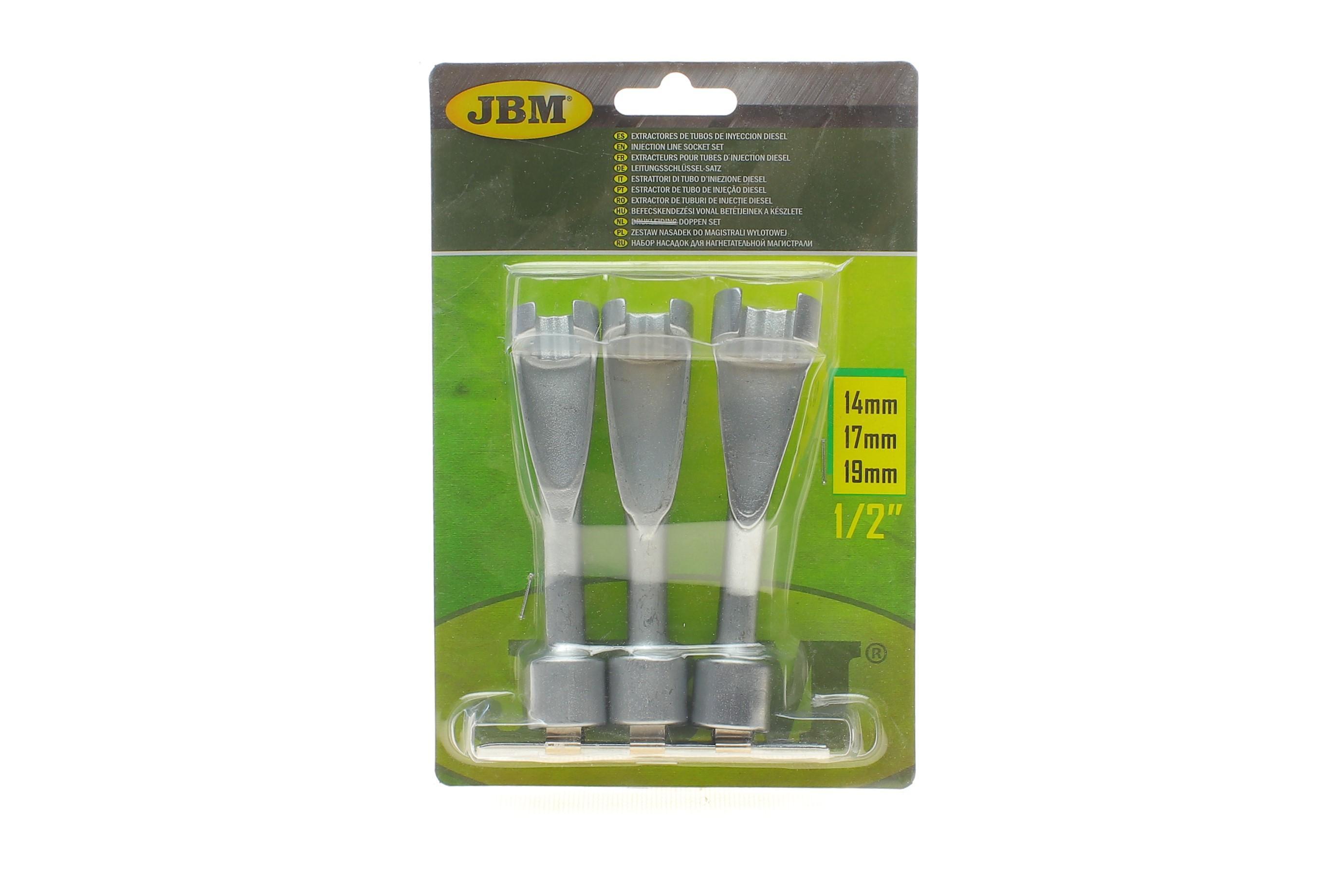 Набор насадок для нагнетательной магистрали (3шт) (14/17/19mm)