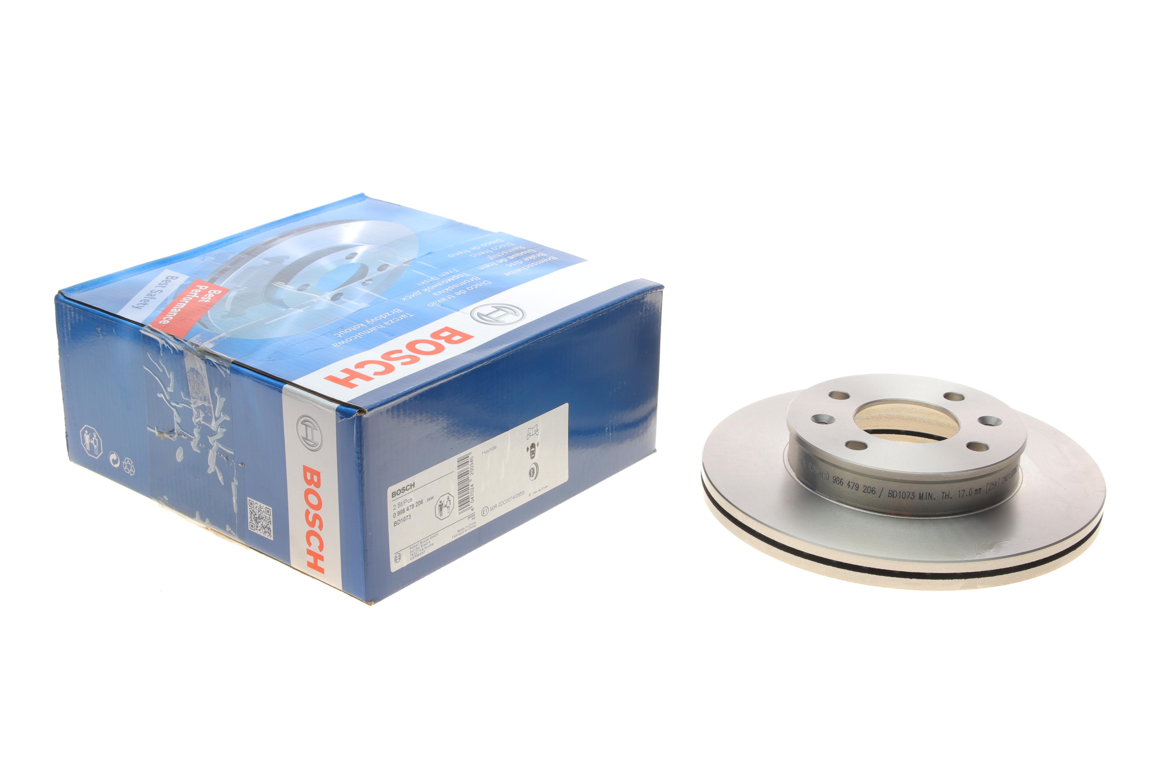 Диск тормозной (передний) Hyundai Getz 02-10 (241x19)