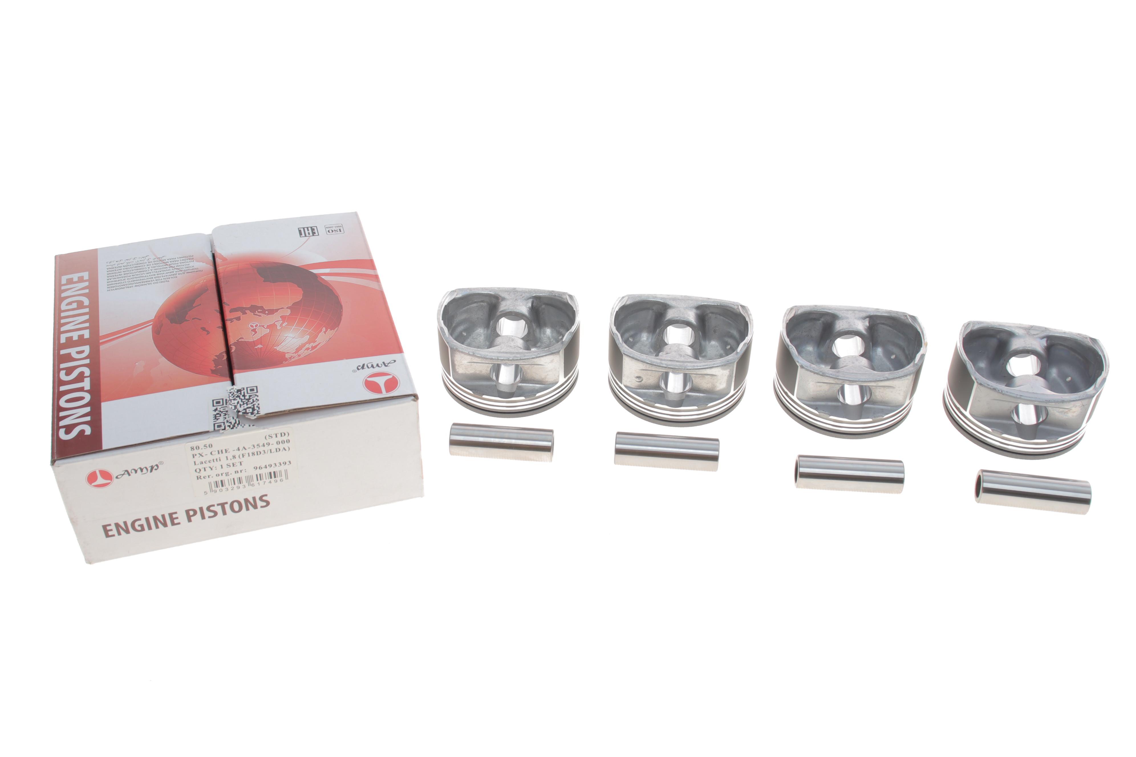 Поршень Chevrolet Lacetti 1.8 16V 03-13 (80.50mm/STD) (к-кт 4 шт)