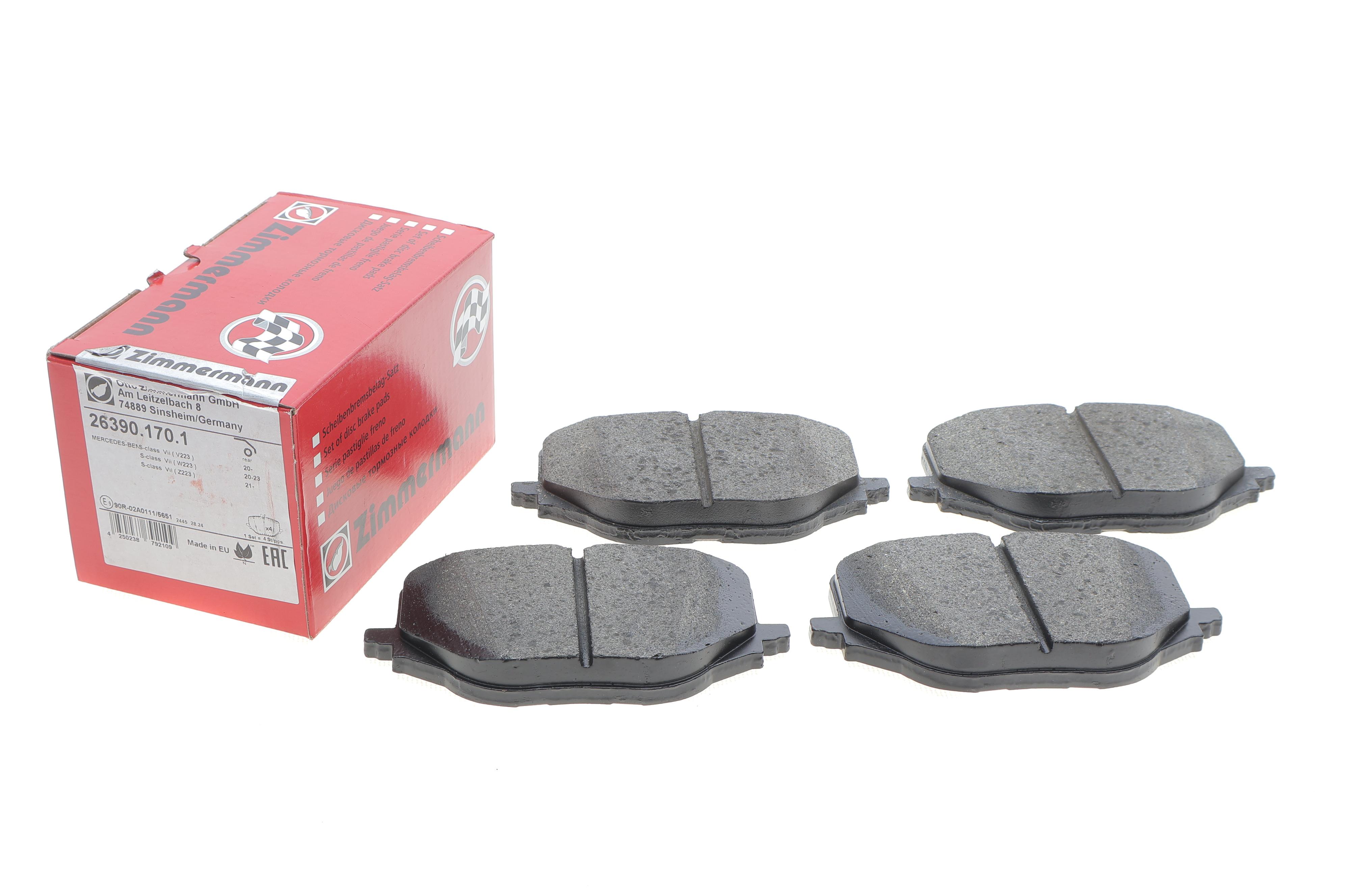 Колодки тормозные (задние) MB S-class (W223) 20- M256 (ZF)