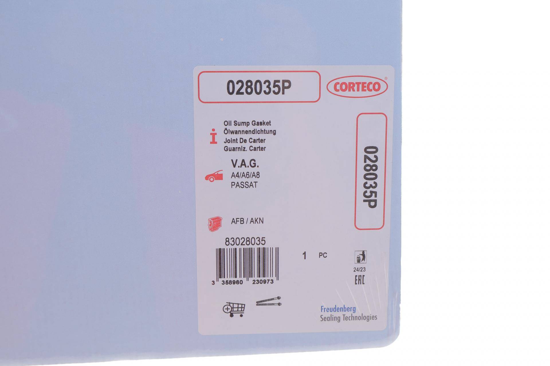 Прокладка піддону Audi A4/A6/VW Passat 2.5 TDI 97-05