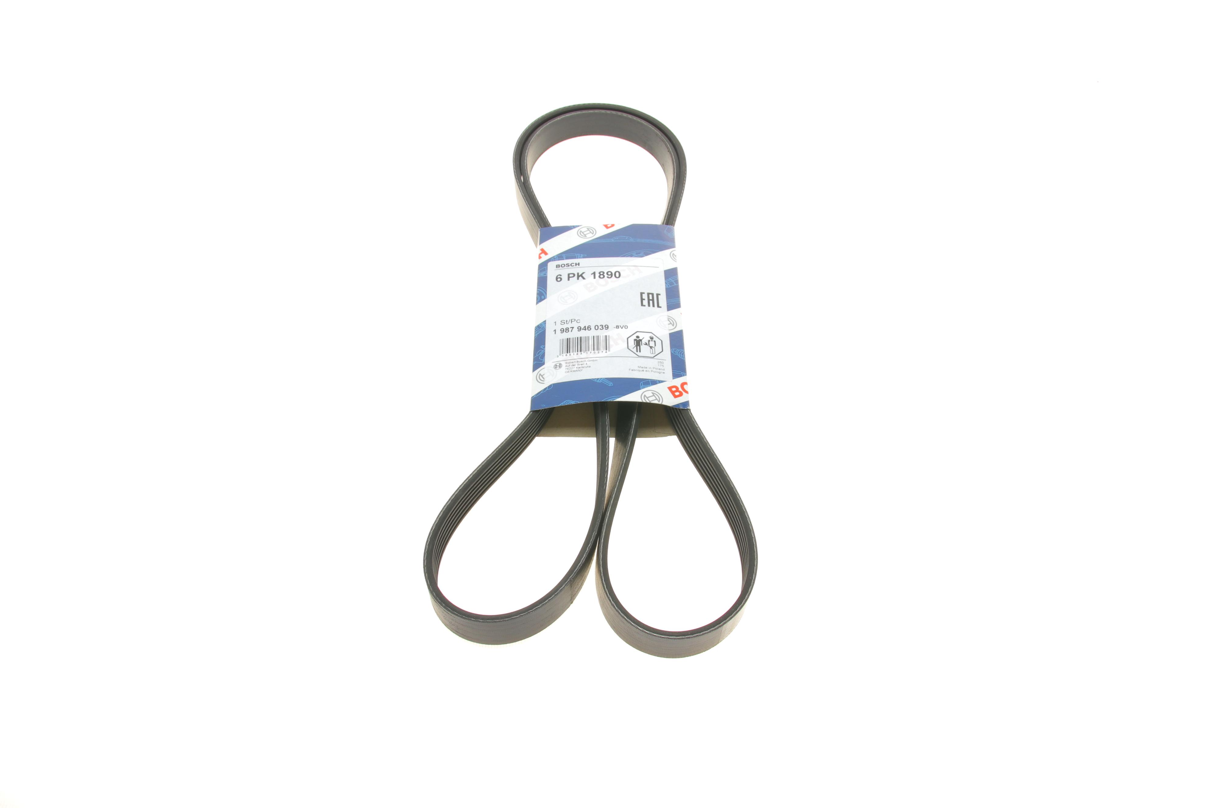 Ремінь генератора Ford Focus 1.4/1.6 98-05/Toyota Rav4 1.8 00-05/Daewoo Nubira 1.8/2.0 99- (6PK1890)