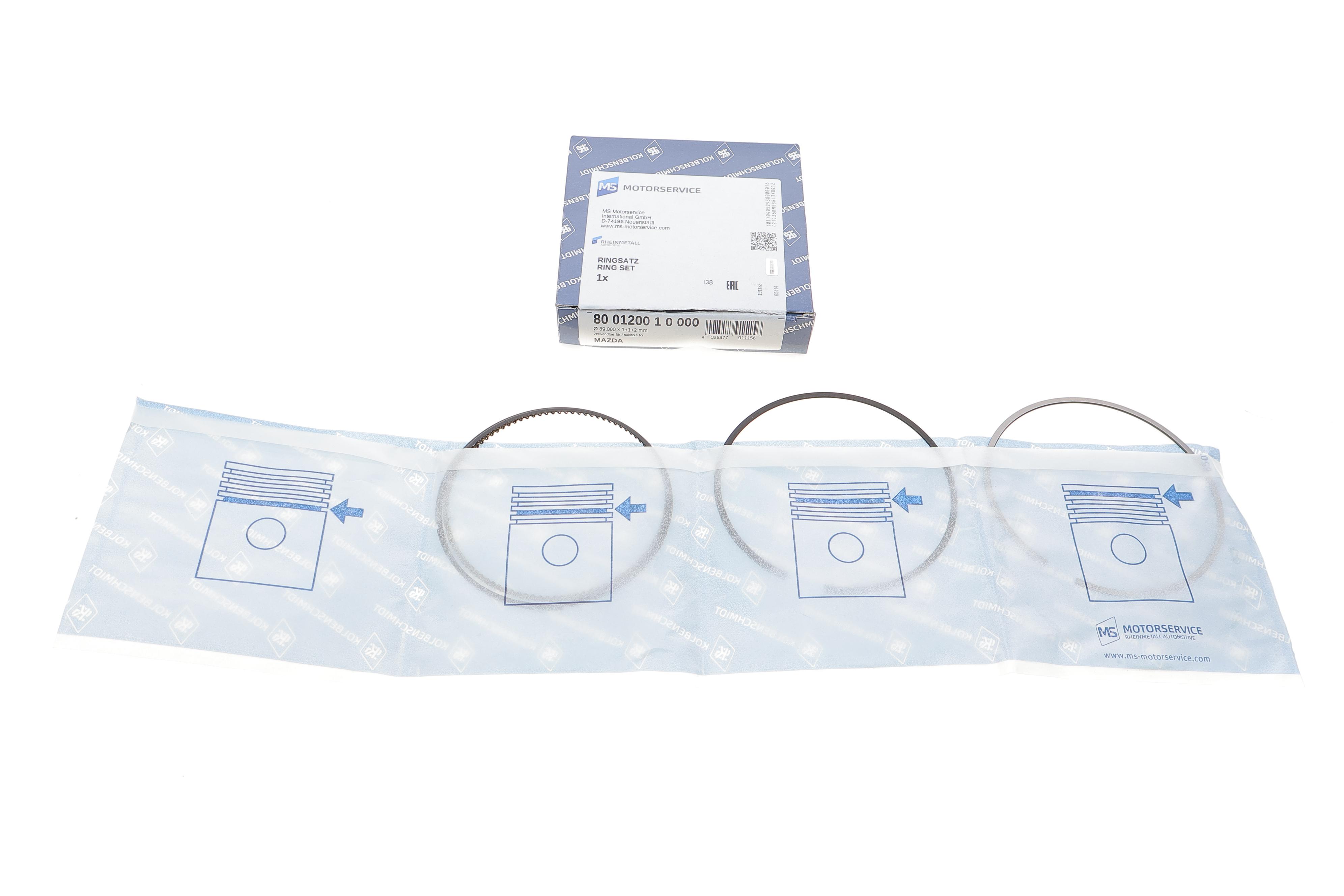 Кільця поршневі Mazda 6/CX-5/CX-9 2.5 12- (89mm/STD)