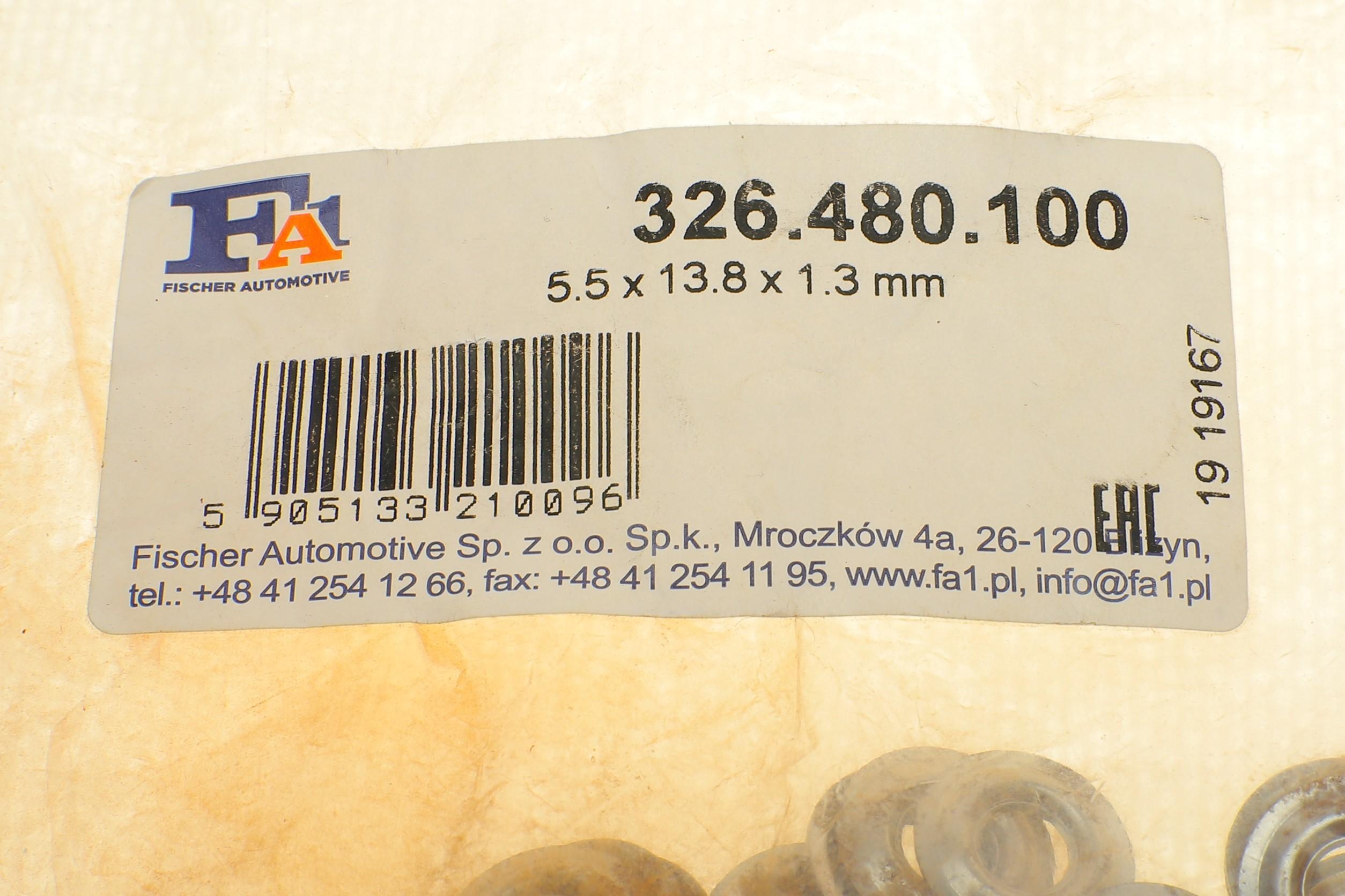 Шайба під форсунку Peugeot Partner/1.5D-2.5D 94-07 (5.5x13.8x1.3) (к-кт 100шт)(пошкоджене корозією)