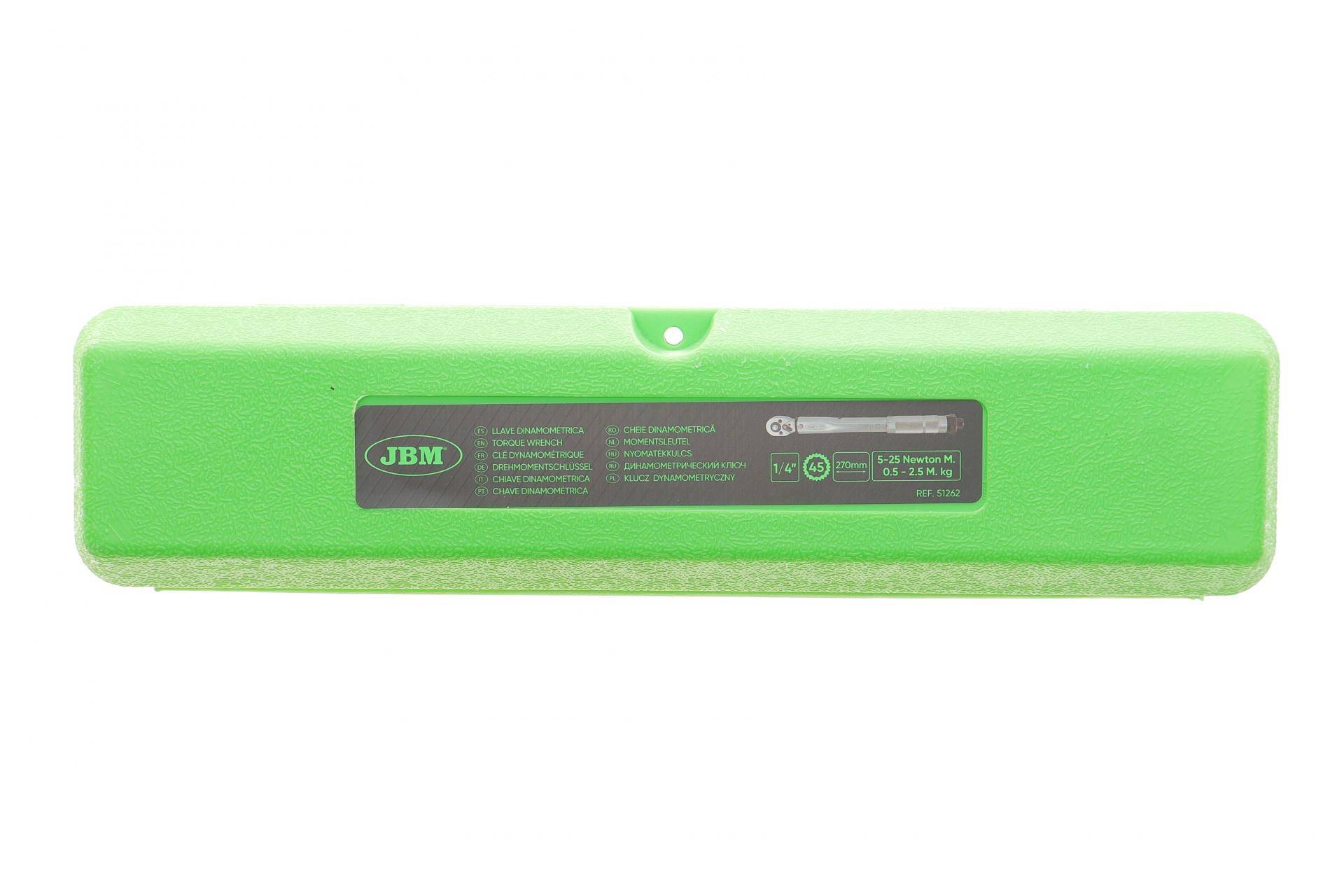 Ключ динамометричний 1/4" 5-25 Нм 270 мм