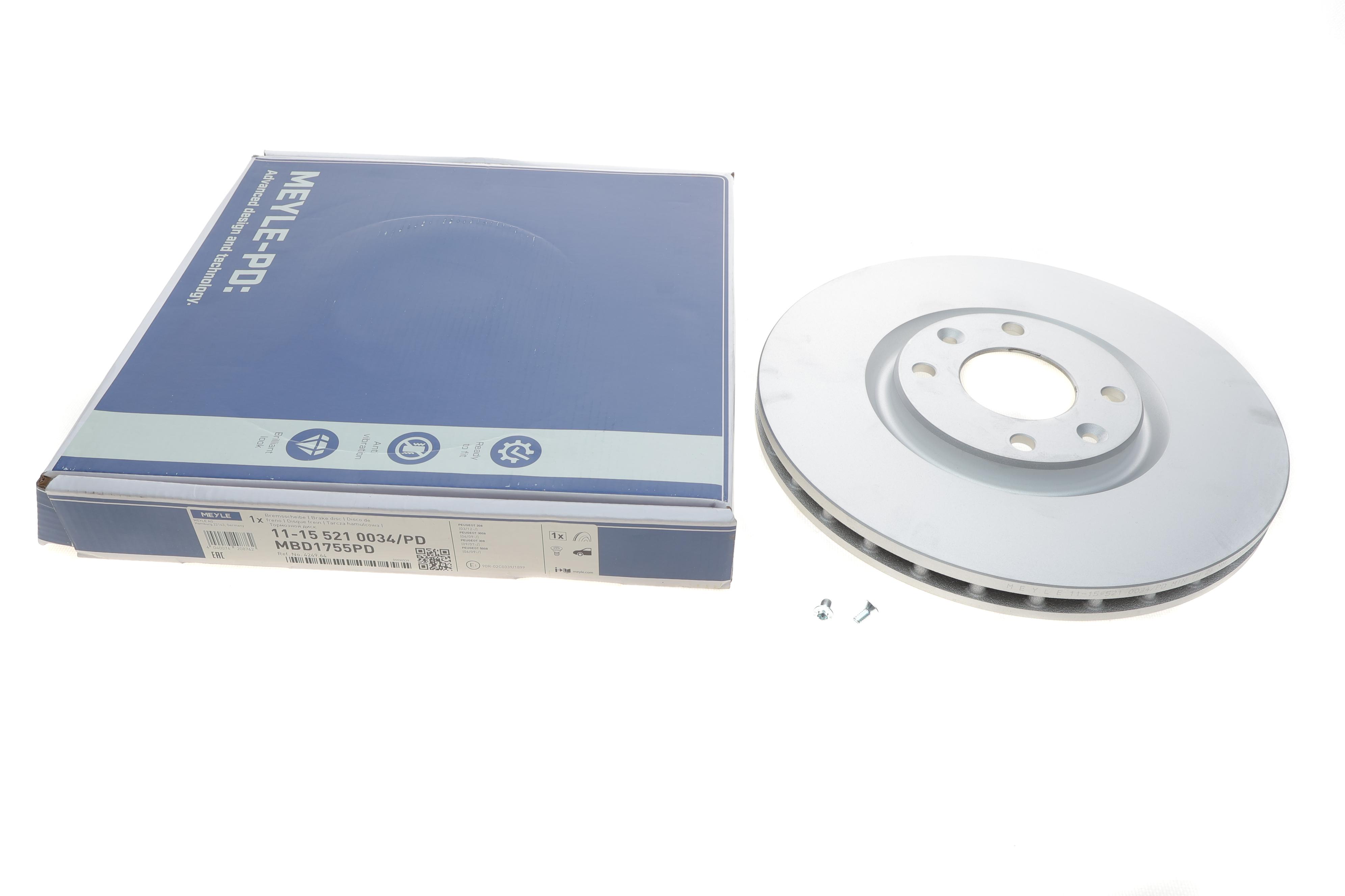 Диск гальмівний (передній) Citroen C4/Peugeot 208/308 1.0-2.0 04- (302x26)