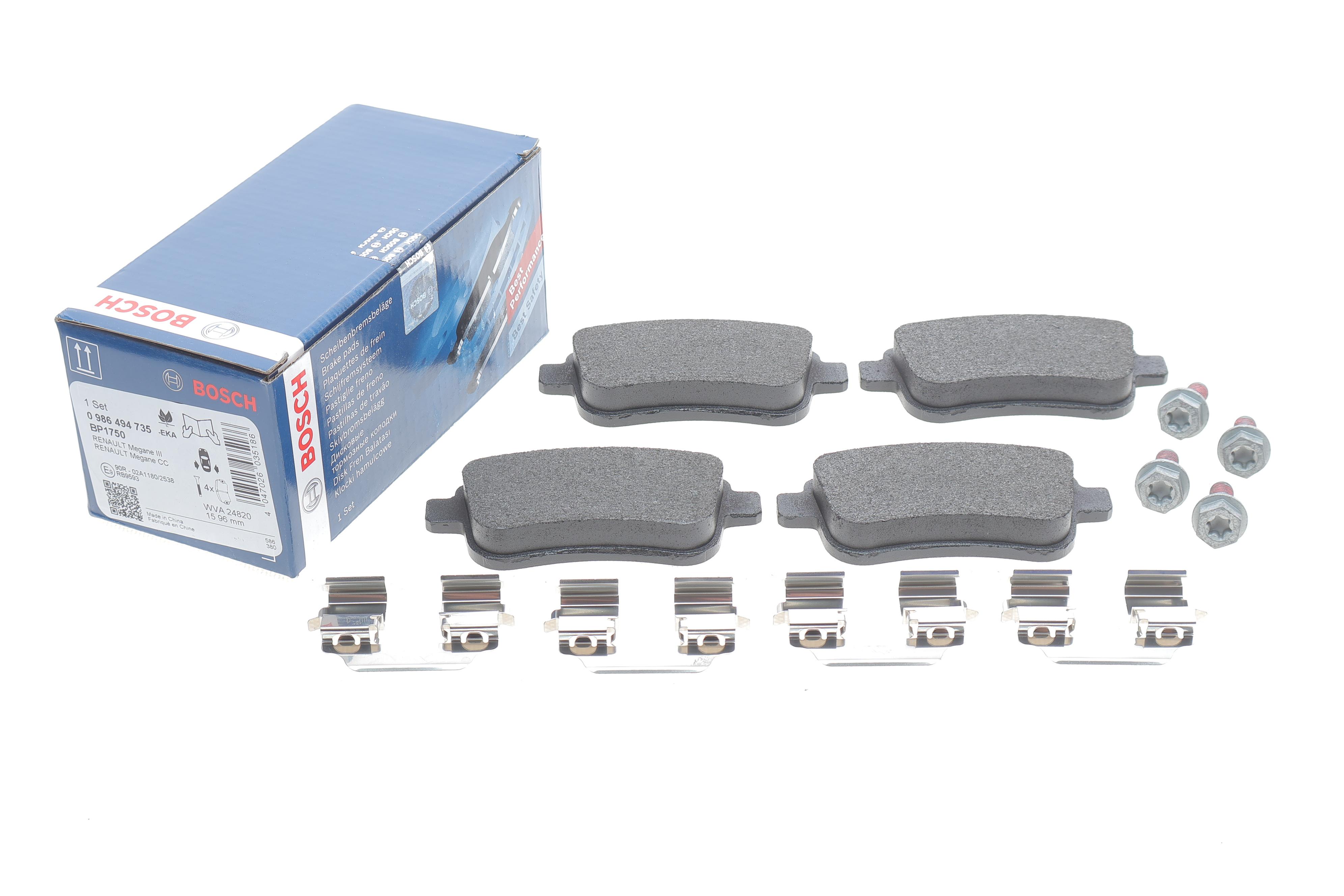 Колодки тормозные (задние) Renault Fluence/Megane/Scenic 1.2-2.0dCi 08- (к-кт)