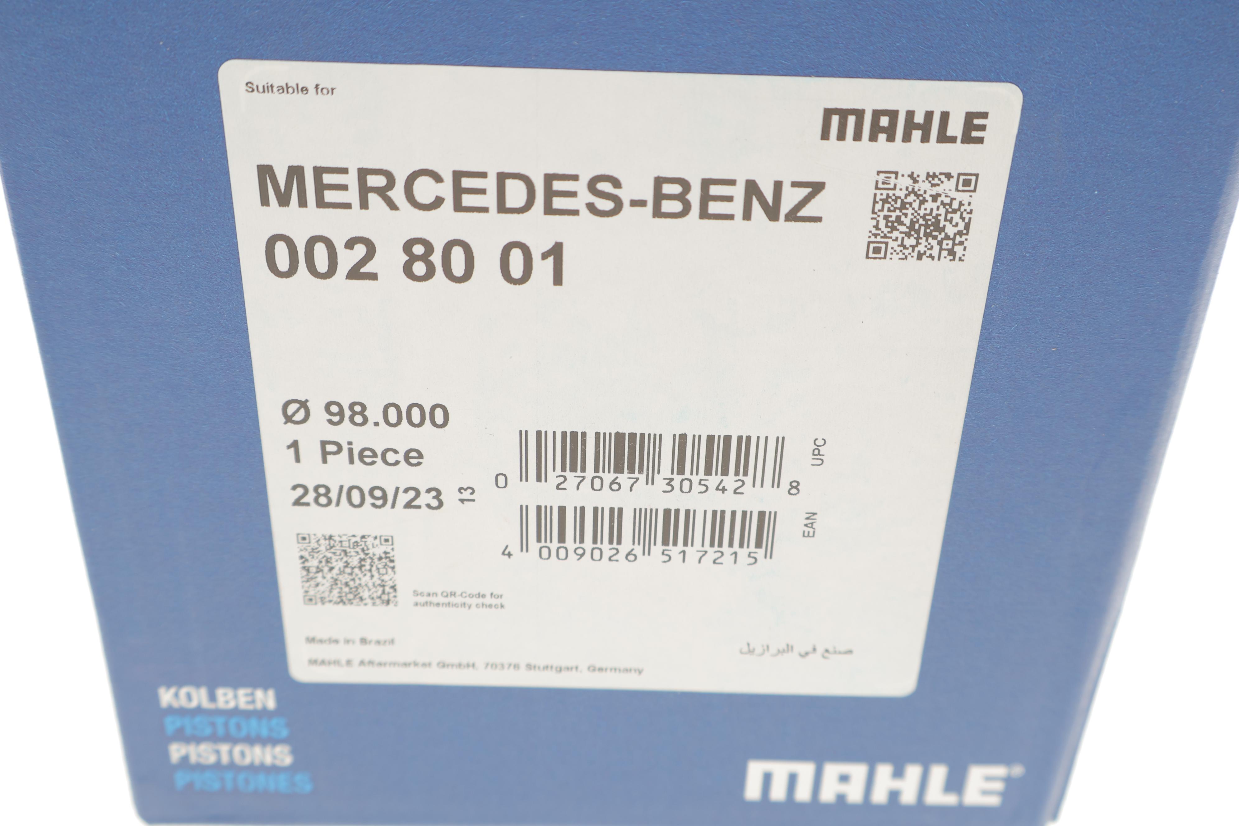 Поршень MB OM364/OM366 (98,00 мм/+0,5)