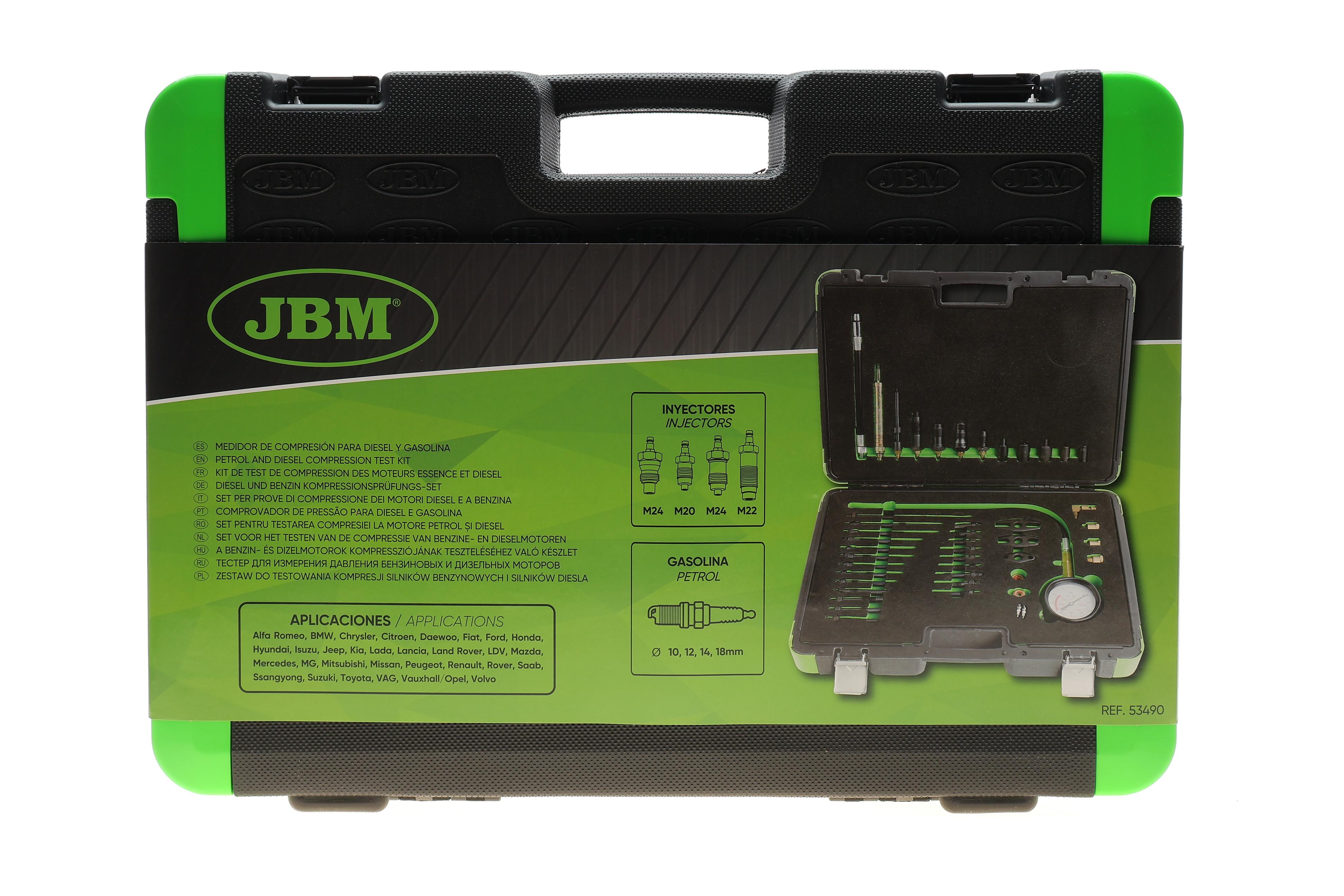 Набір інструментів для вимірювання тиску бензинових і дизельних двигунів