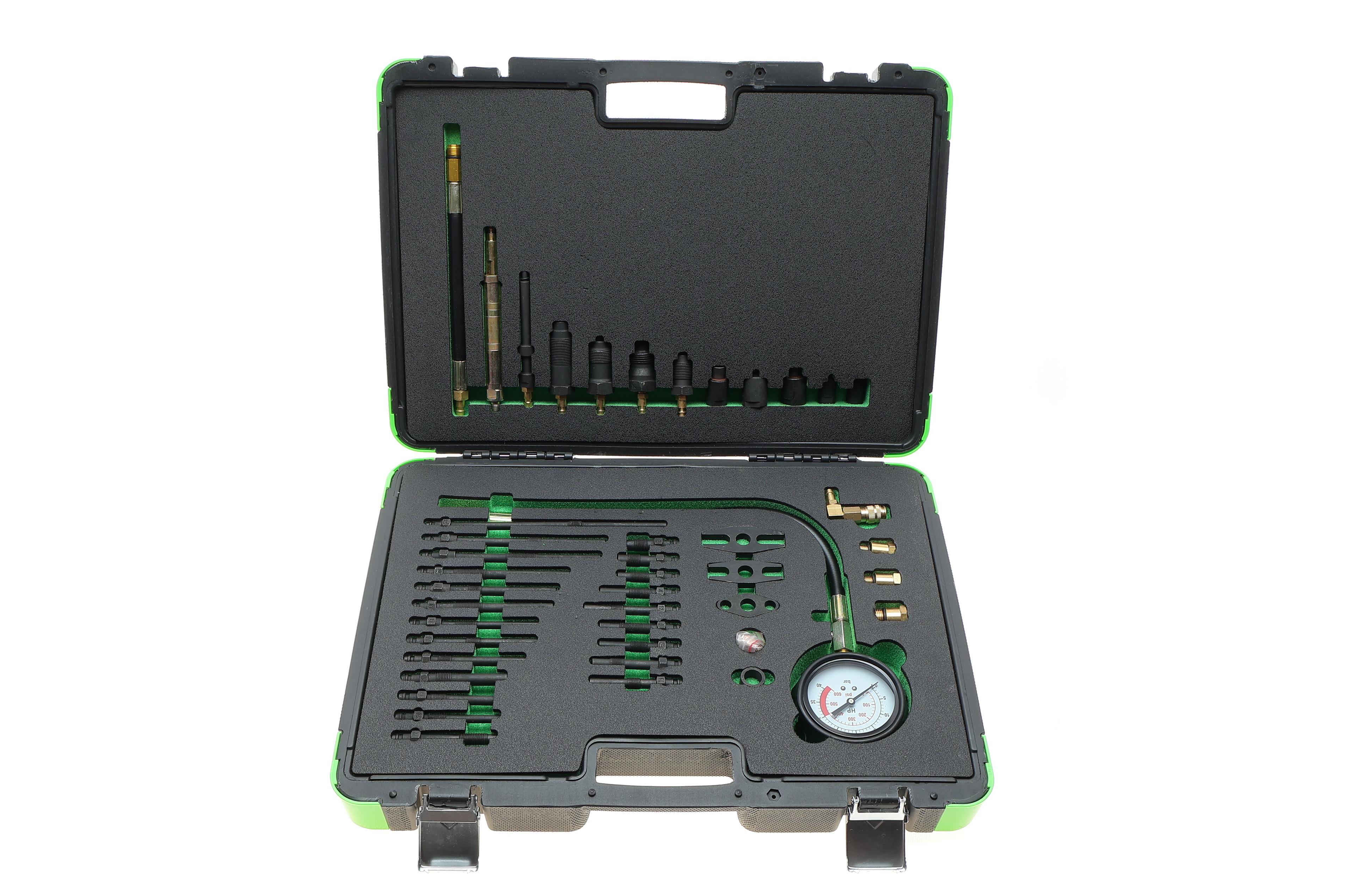 Набір інструментів для вимірювання тиску бензинових і дизельних двигунів