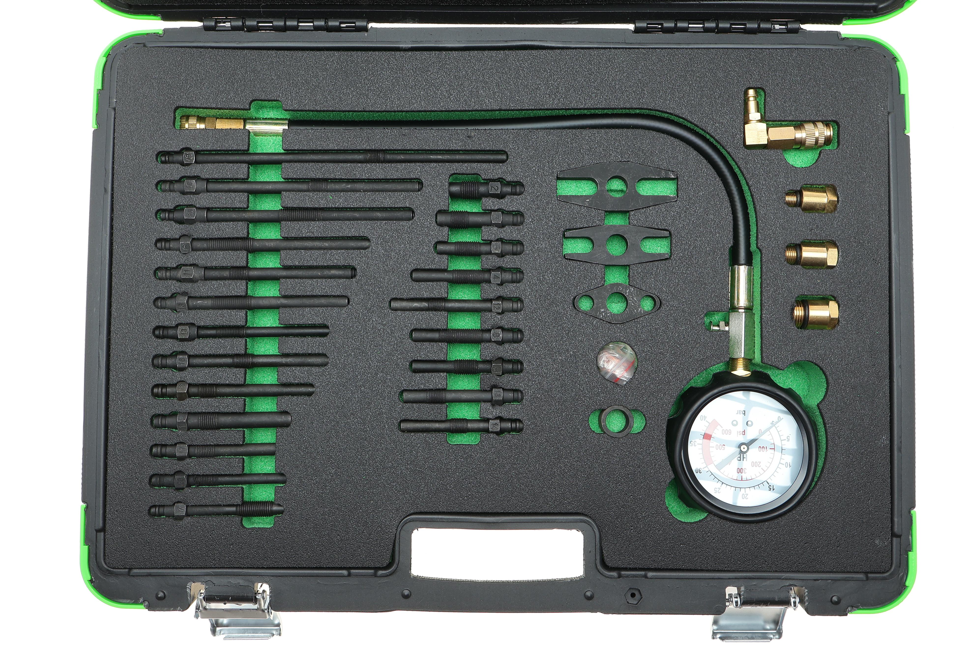 Набір інструментів для вимірювання тиску бензинових і дизельних двигунів