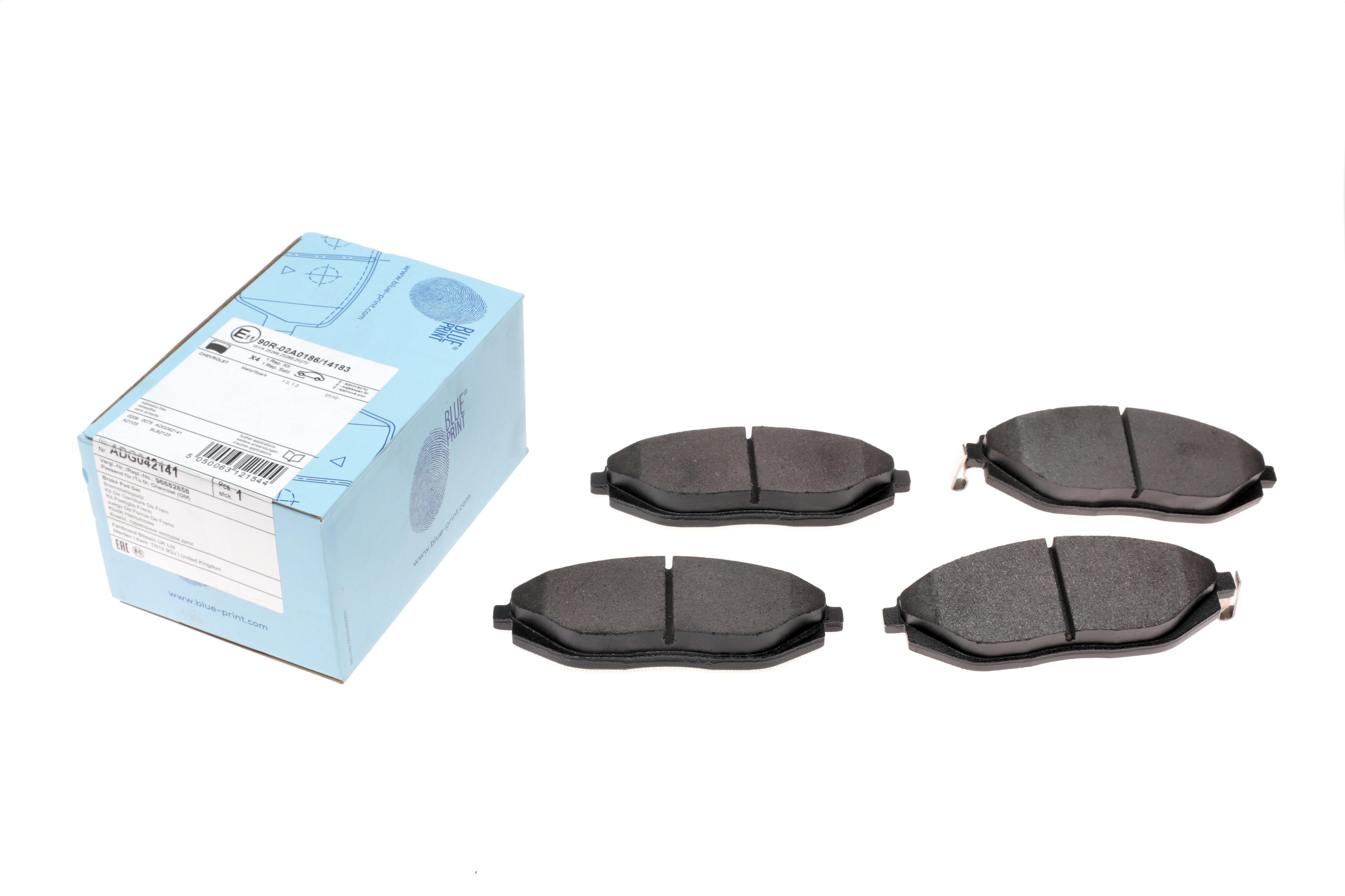 Колодки гальмівні (передні) Chevrolet Spark 1.0-1.2 i 10-