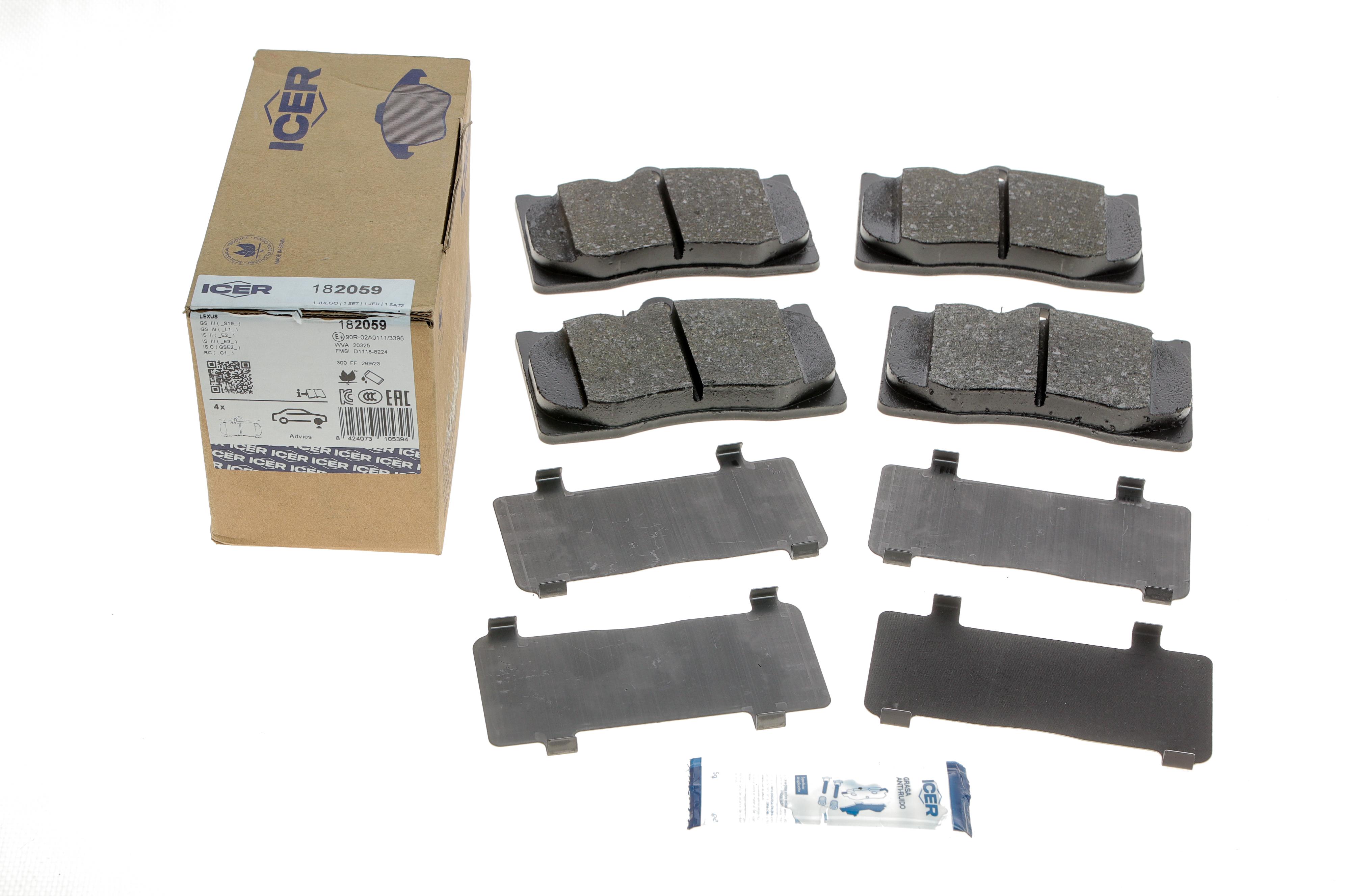 Колодки гальмівні (передні) Lexus GS/IS II/III 05-//RC 14-/Toyota Crown 08-12