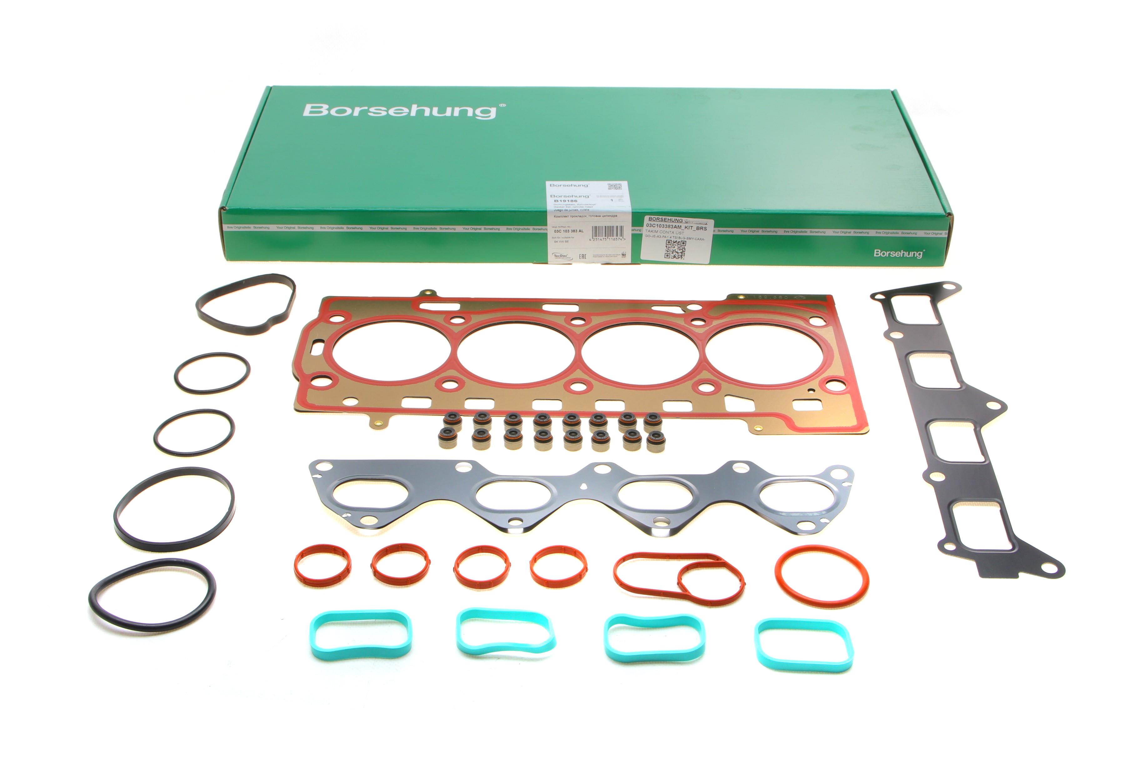 Комплект прокладок двигуна (верхній) VW Jetta/Polo 1.6 10-  (OE VAG)