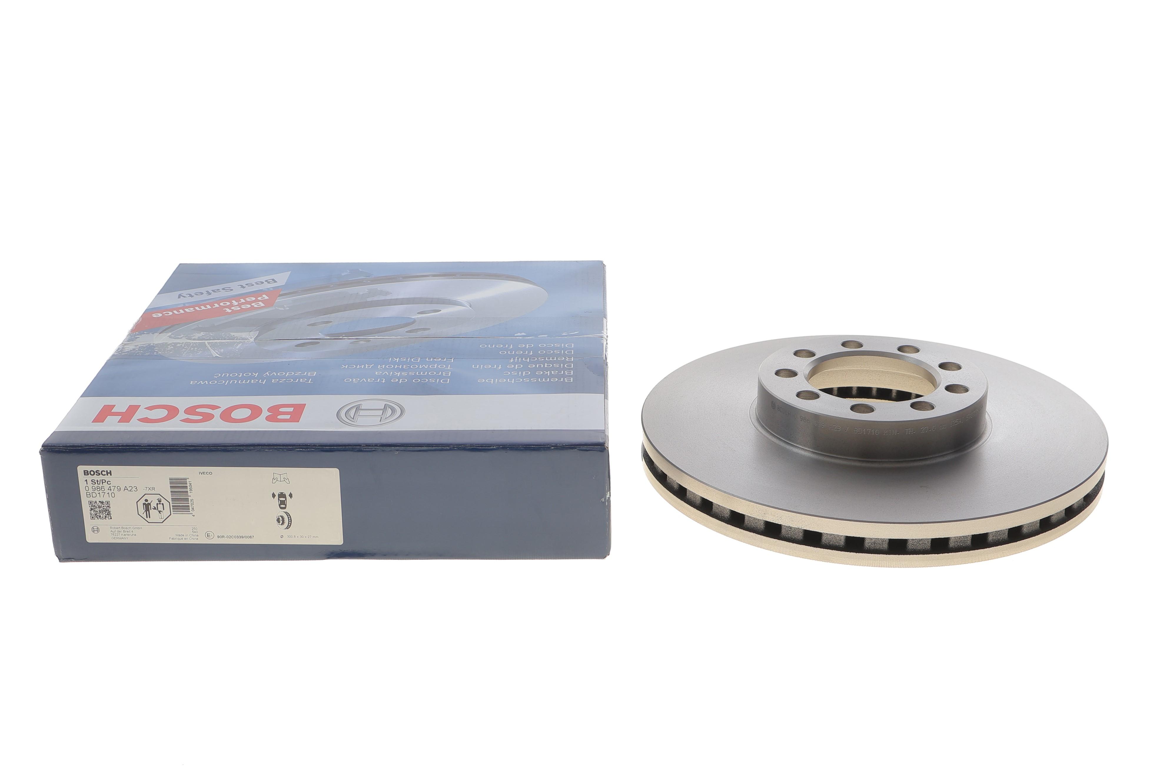 Диск тормозной (передний) Iveco Daily IV 06-11 (300.8x30) (вент.)