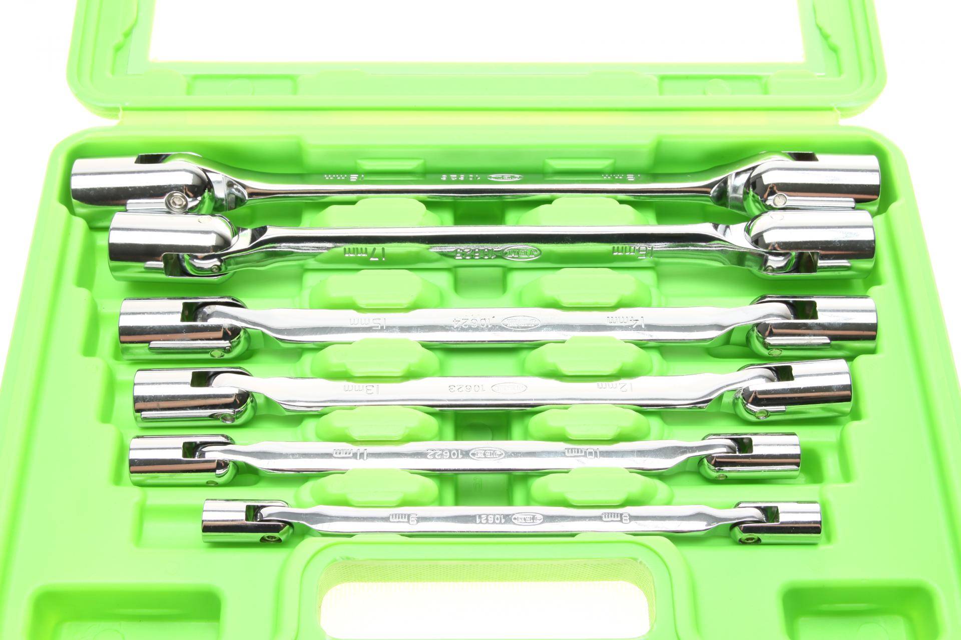 Набір ключів шарнірних 8x9-18x19 мм 6 од.