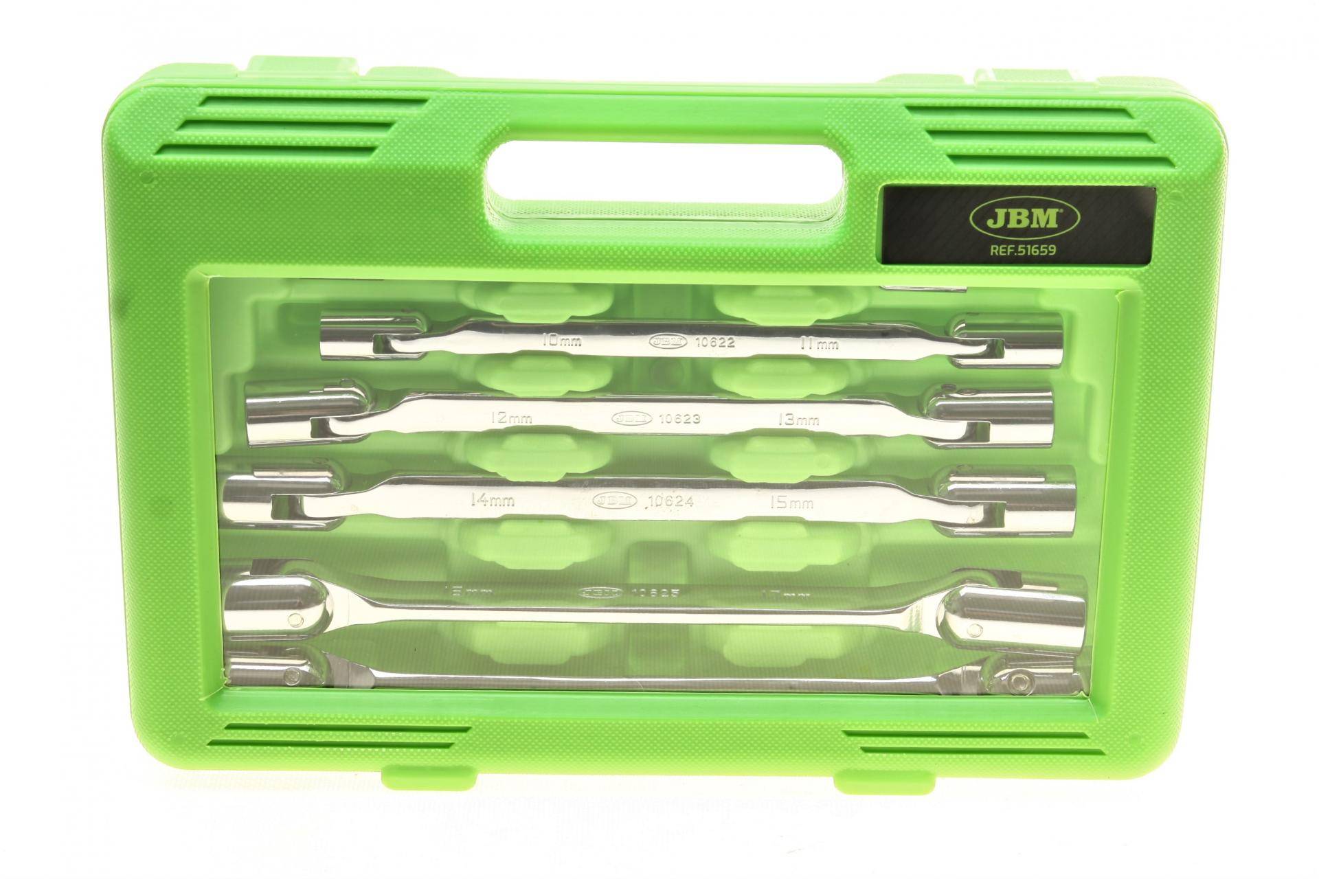 Набір ключів шарнірних 8x9-18x19 мм 6 од.