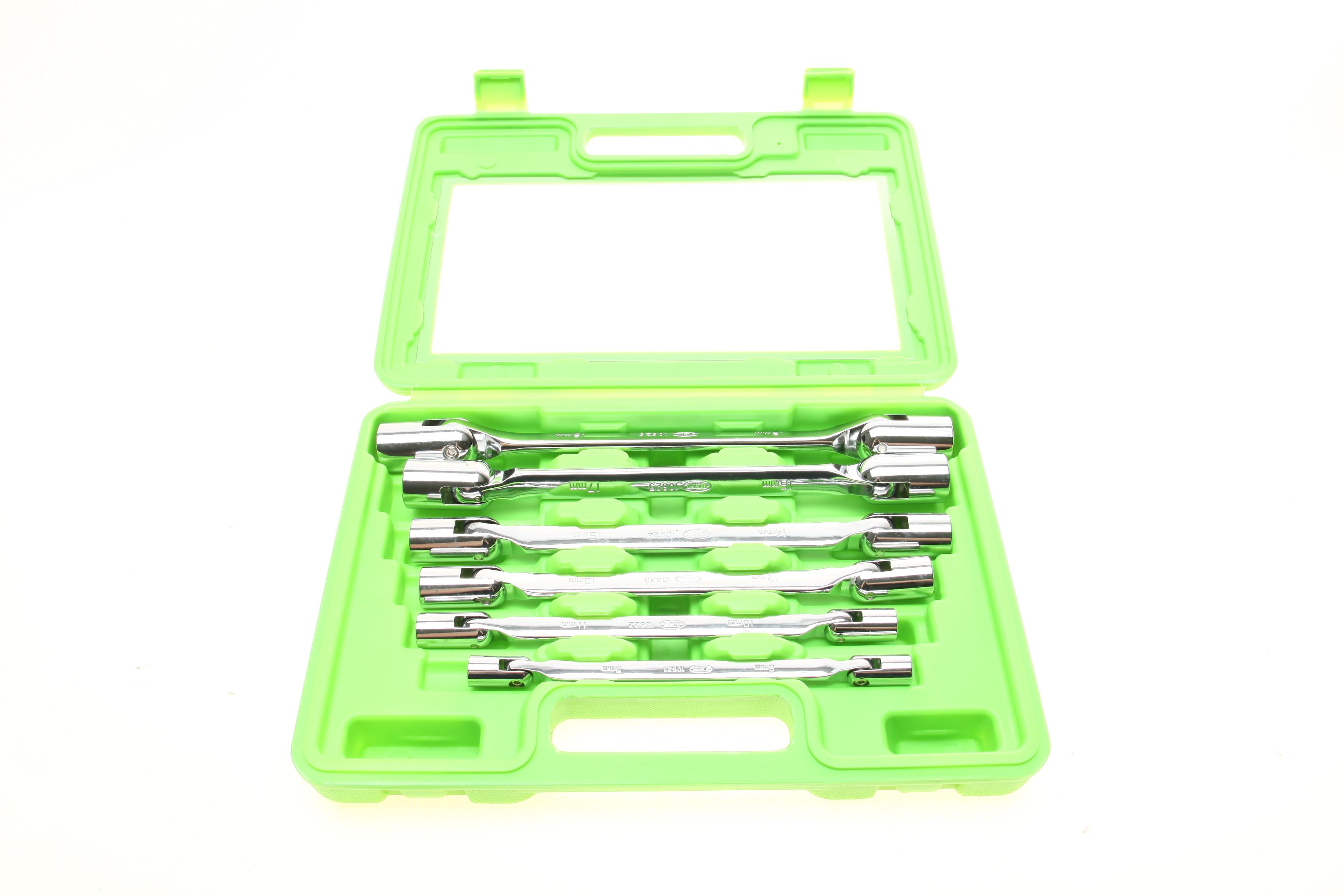 Набір ключів шарнірних 8x9-18x19 мм 6 од.