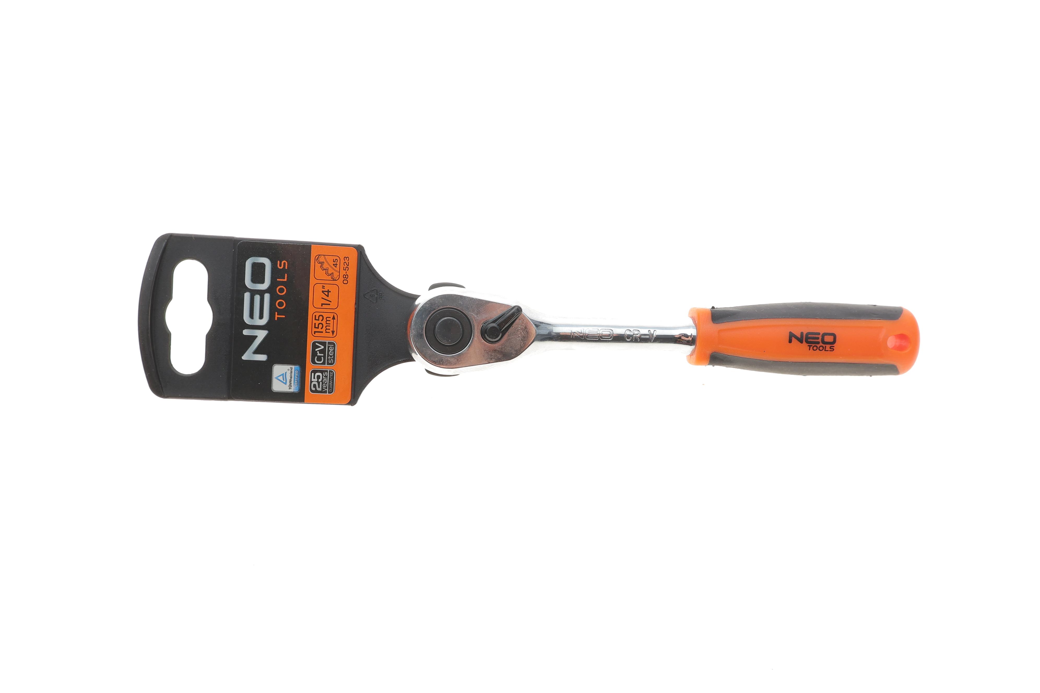 Тріскачка 1/4" 45 зубців 155 мм