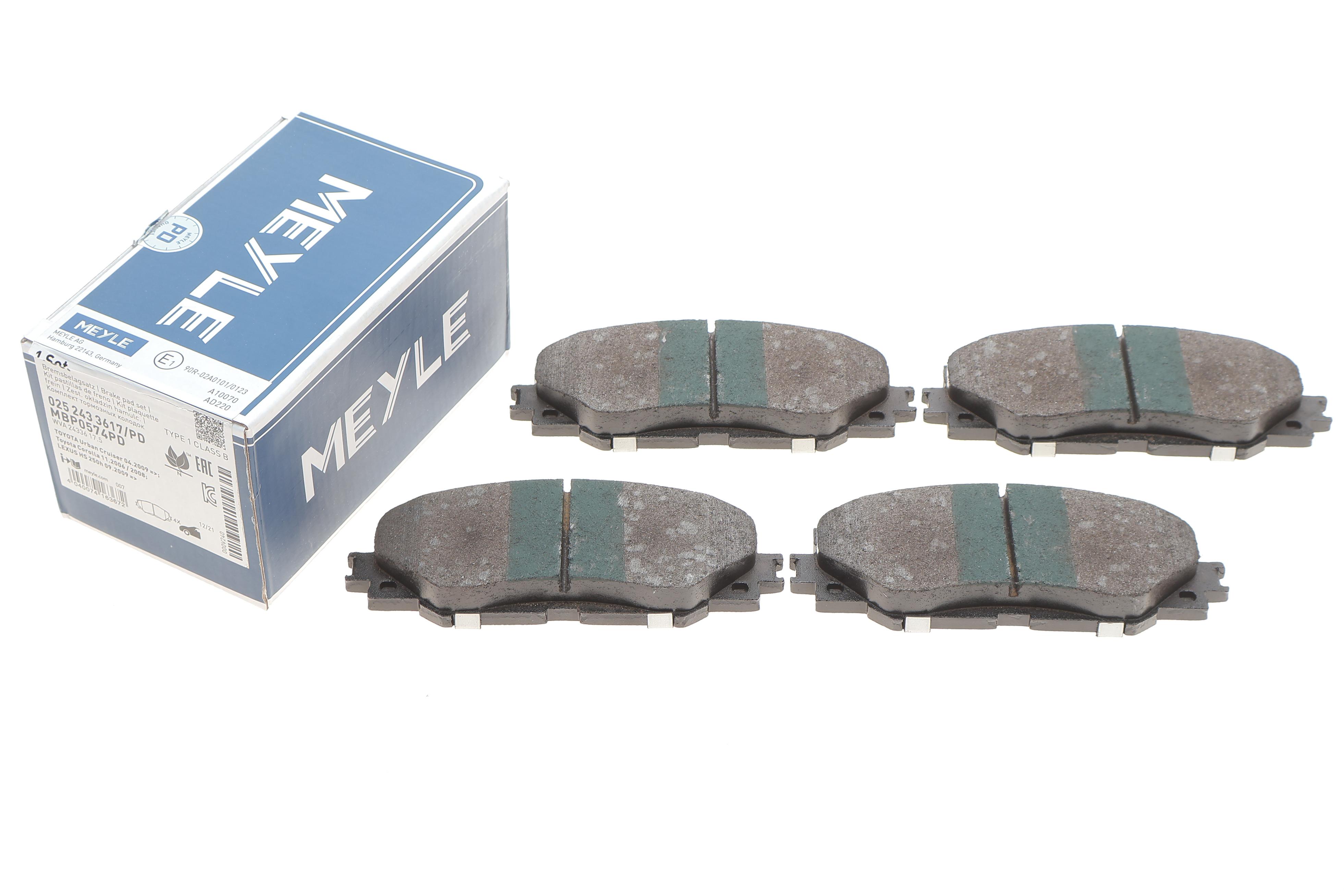 Колодки гальмівні (передні) Toyota RAV4 III 06-/Auris 07-