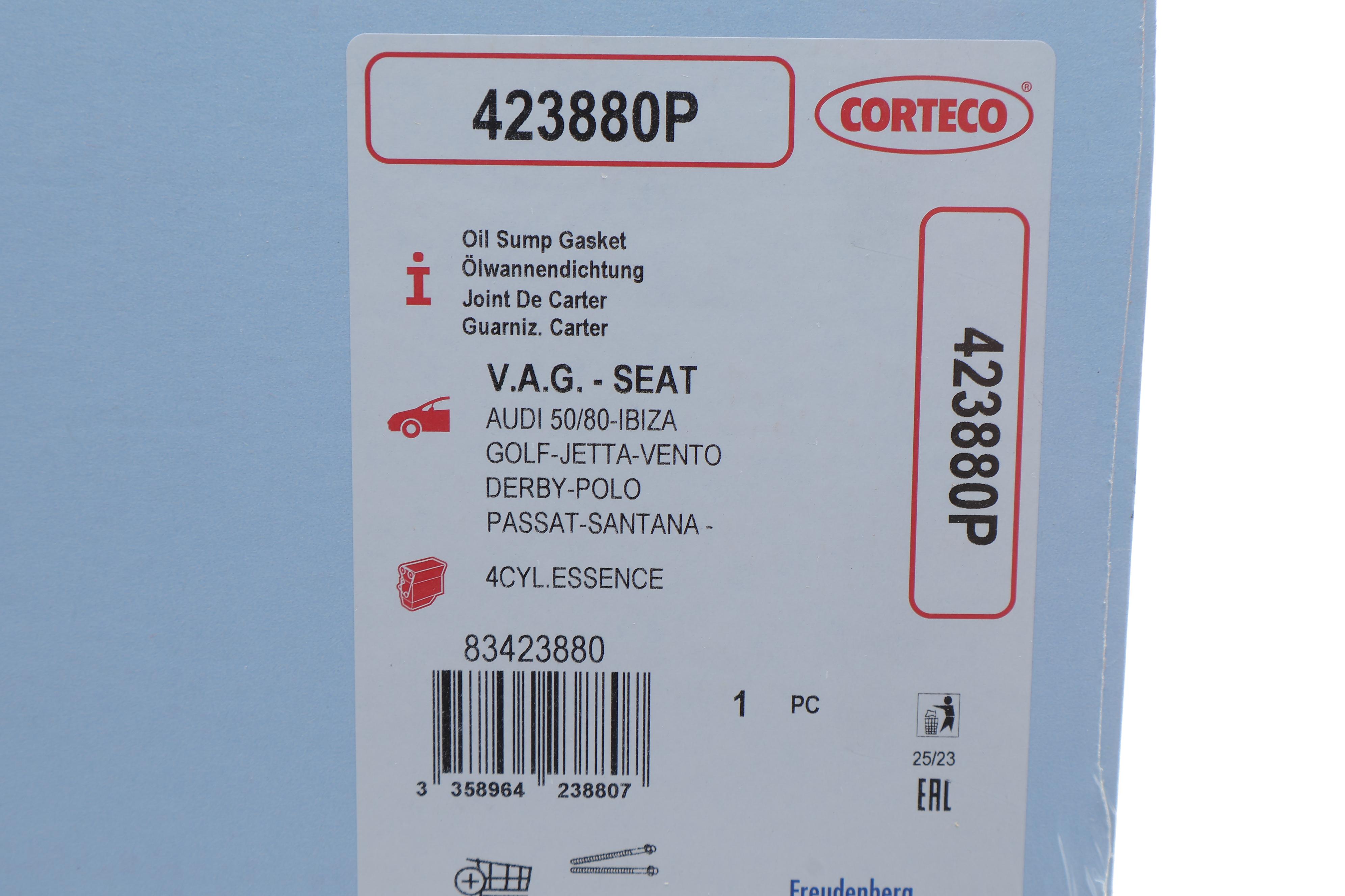 Прокладка піддону Audi 80 1.3 -81/VW Caddy II 1.6 95-00