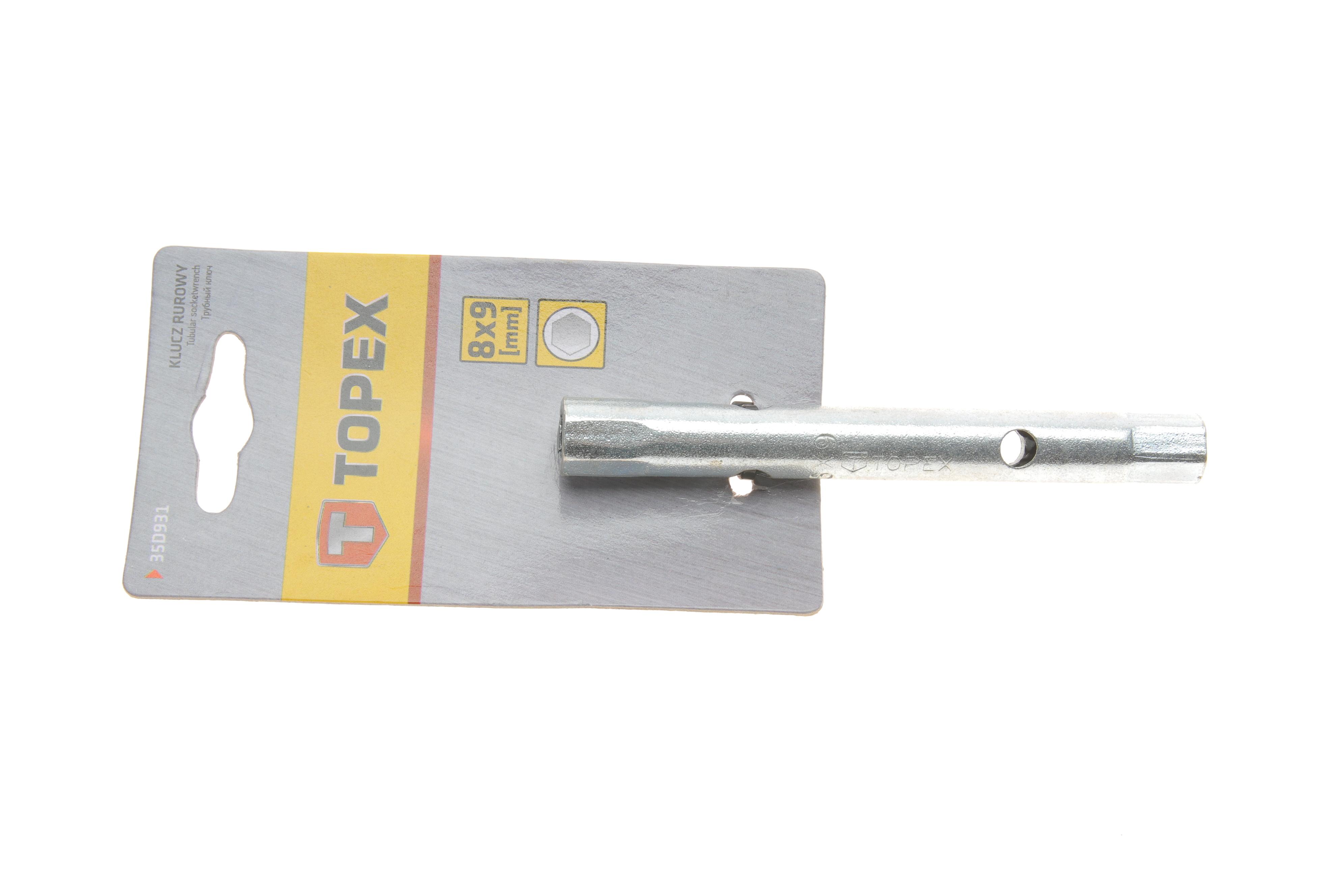 Ключ торцевий трубчастий 8x9 мм L-120 мм