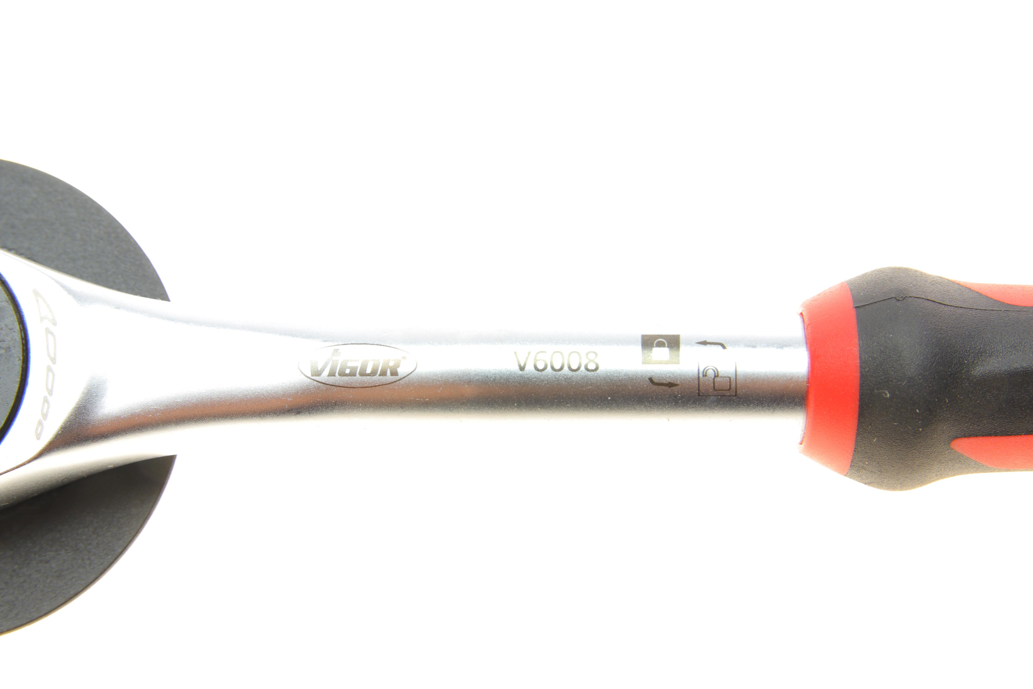 Тріскачка 3/8" ротаційна 72 зубця 237 мм з поворотною ручкою на 360°