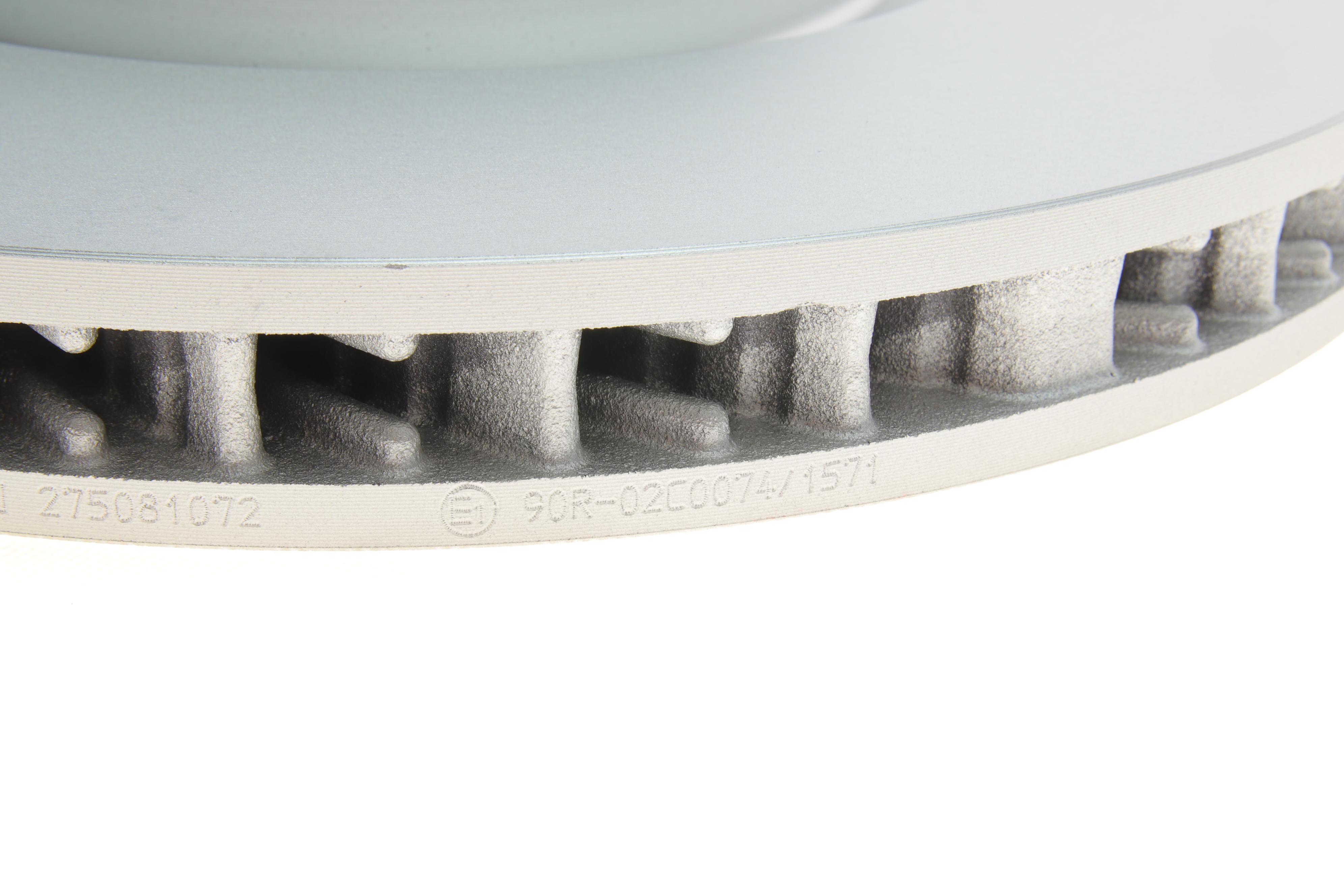 Диск тормозной (передний) Porsche Cayenne 10-/VW Touareg 10-18 (360x36) (R) (с покр) (вентилируемый)