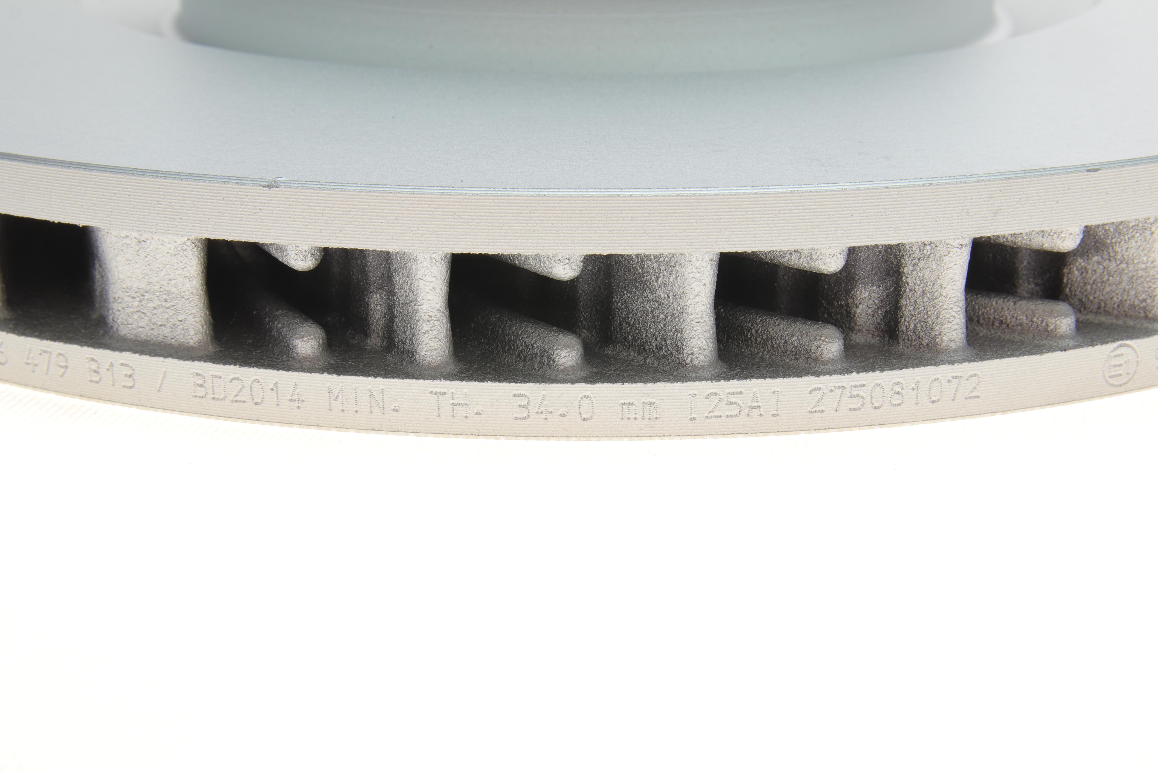 Диск тормозной (передний) Porsche Cayenne 10-/VW Touareg 10-18 (360x36) (R) (с покр) (вентилируемый)