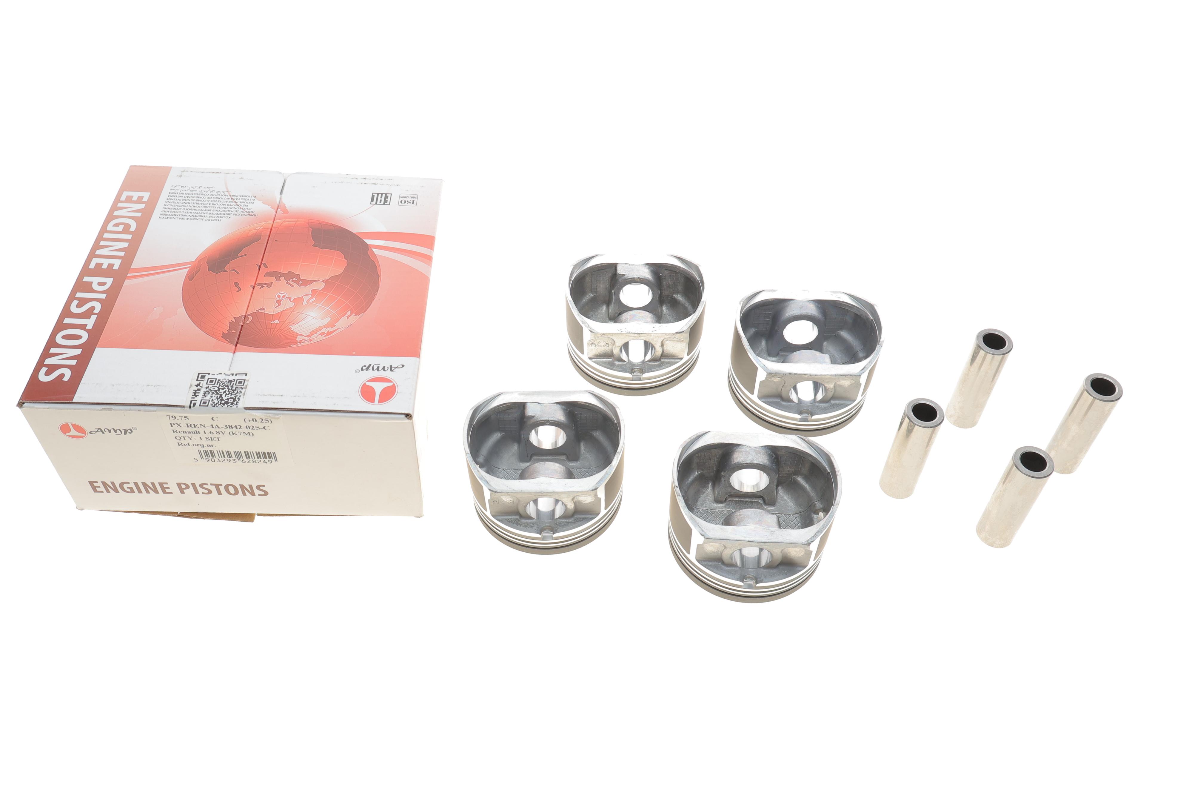 Поршень Dacia Logan/Sandero/Renault Clio/Megane 1.6 8V 96- (79.75mm/+0.25mm) (к-кт 4 шт)