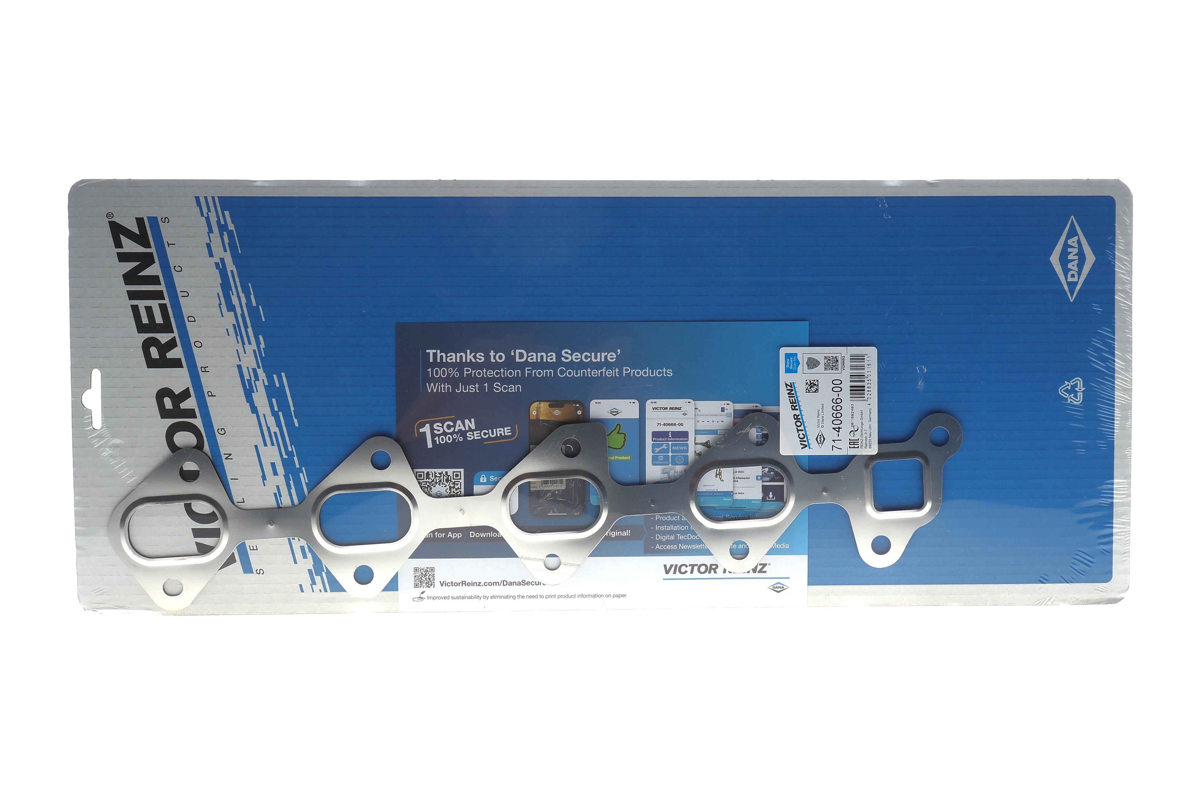 Прокладка колектора випускного Chevrolet Captiva/Opel Antara 2.2D 10- (1-4 циліндр)