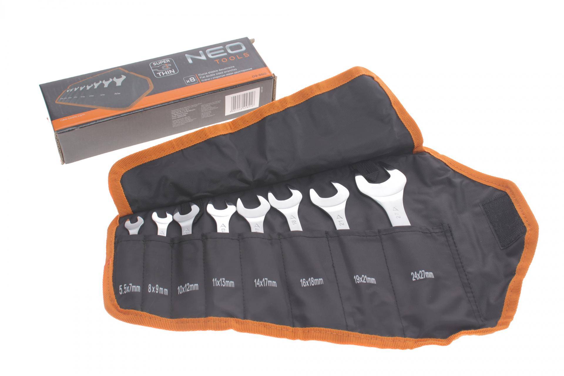 Набір ключів ріжкових 5,5х7-24х27 мм 8 од.