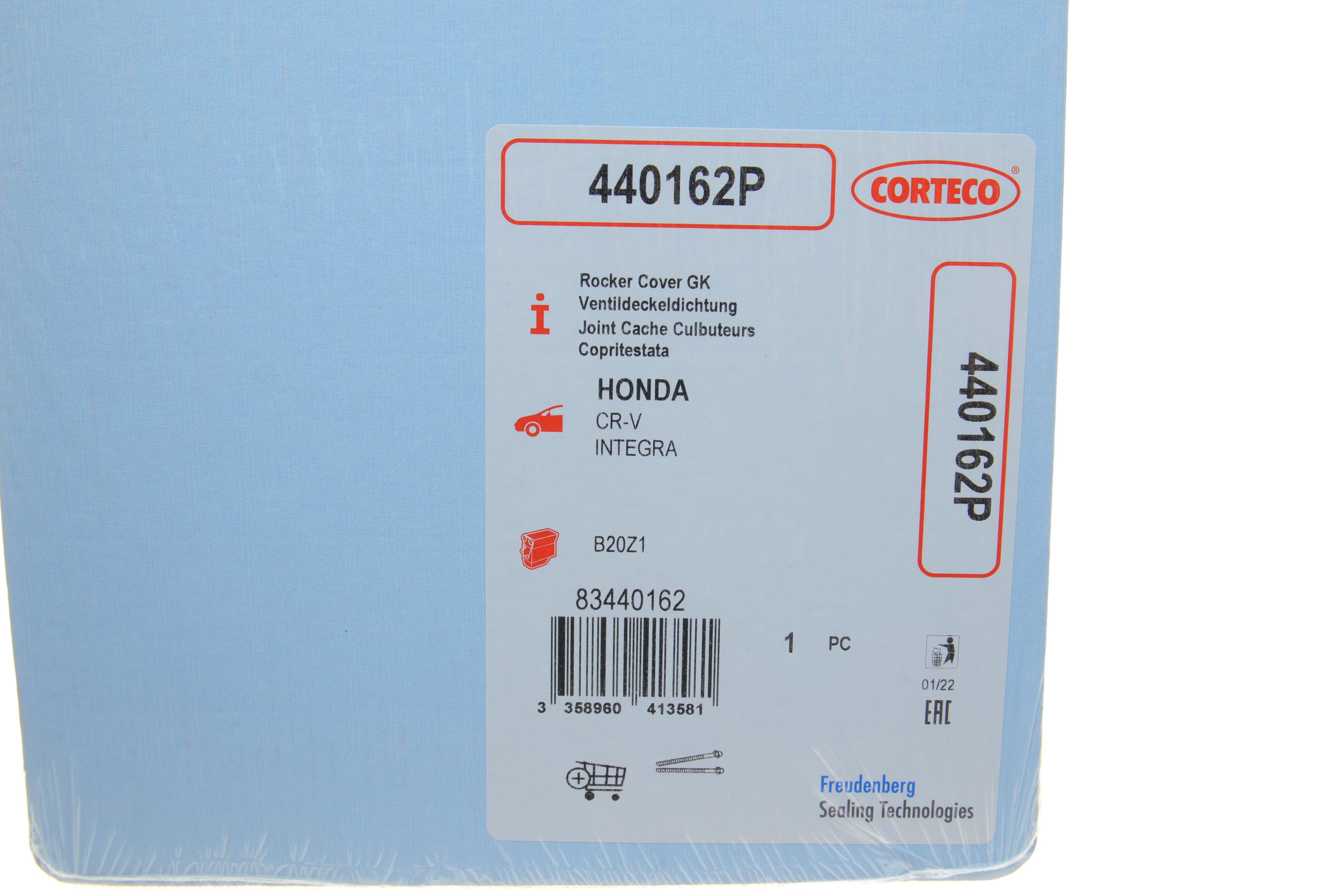 Прокладка кришки клапанів Honda CR-V 2.0 16V 95-02 (к-кт)