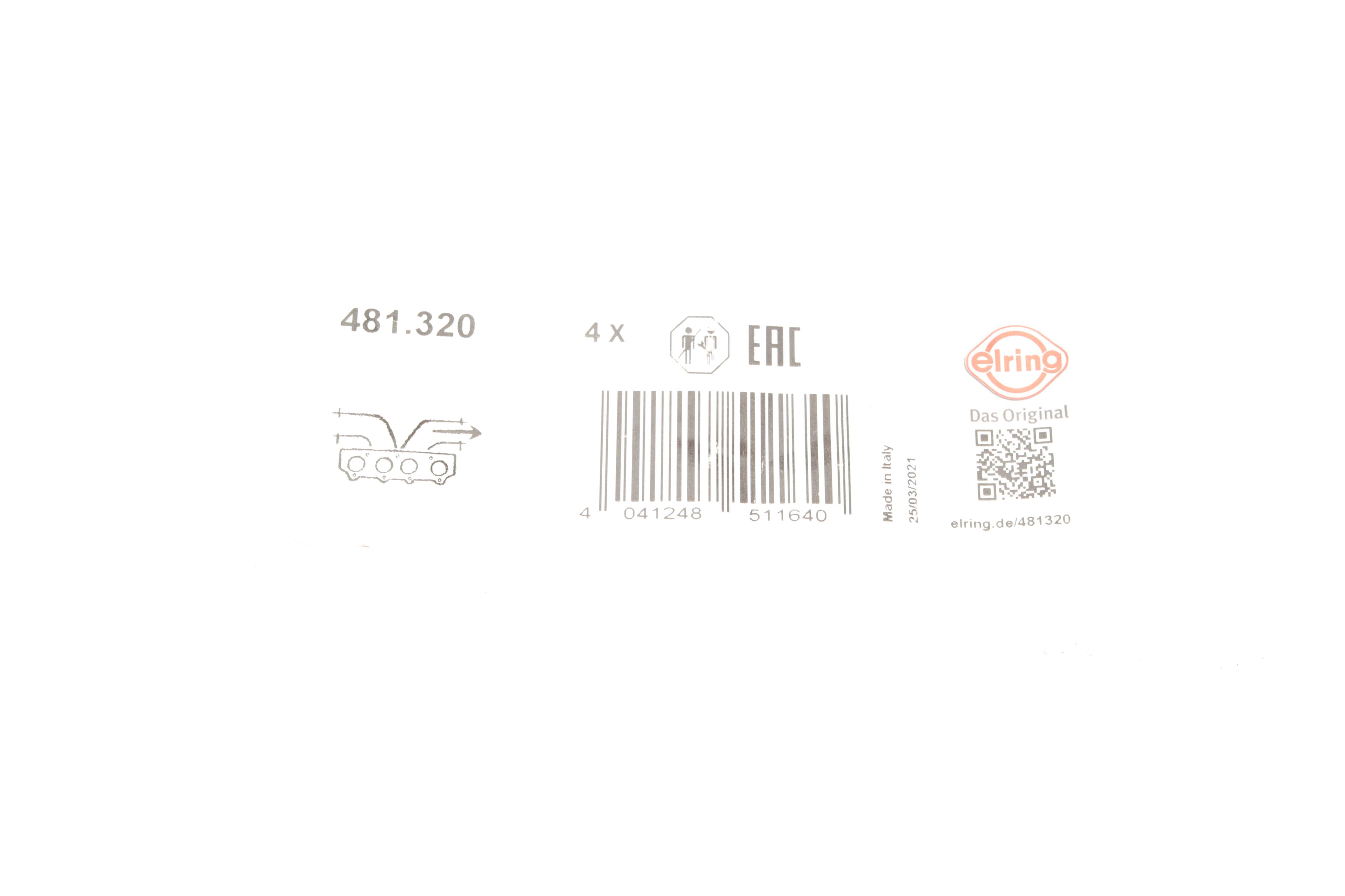 Прокладка колектора випускного Fiat Ducato 2.5D/2.8JTD