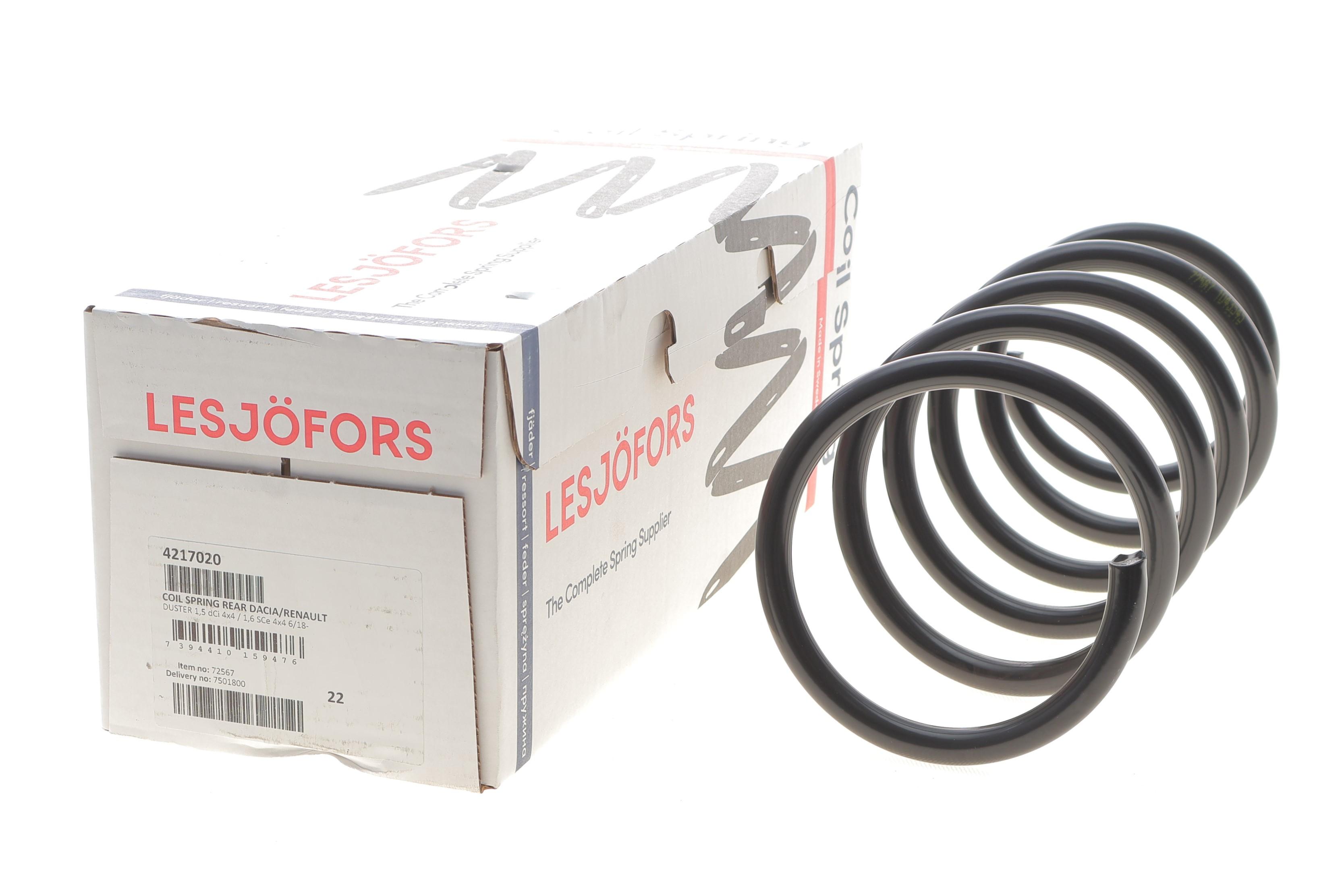 Пружина (задня) Dacia Duster 1.5 dCi/1.6 SCe 4x4 17- (SUV)