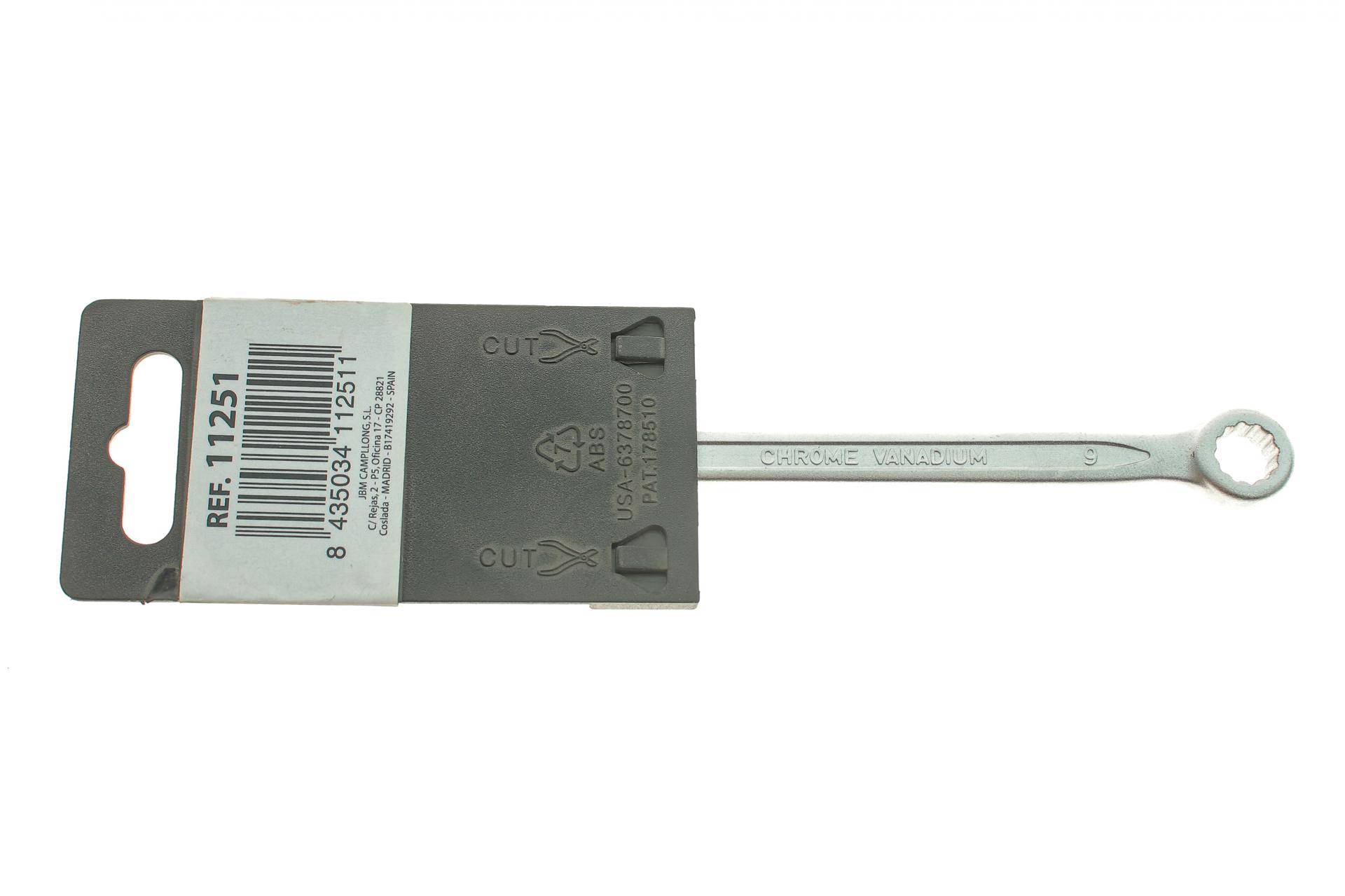 Ключ накидний 8x9 мм L-180 мм