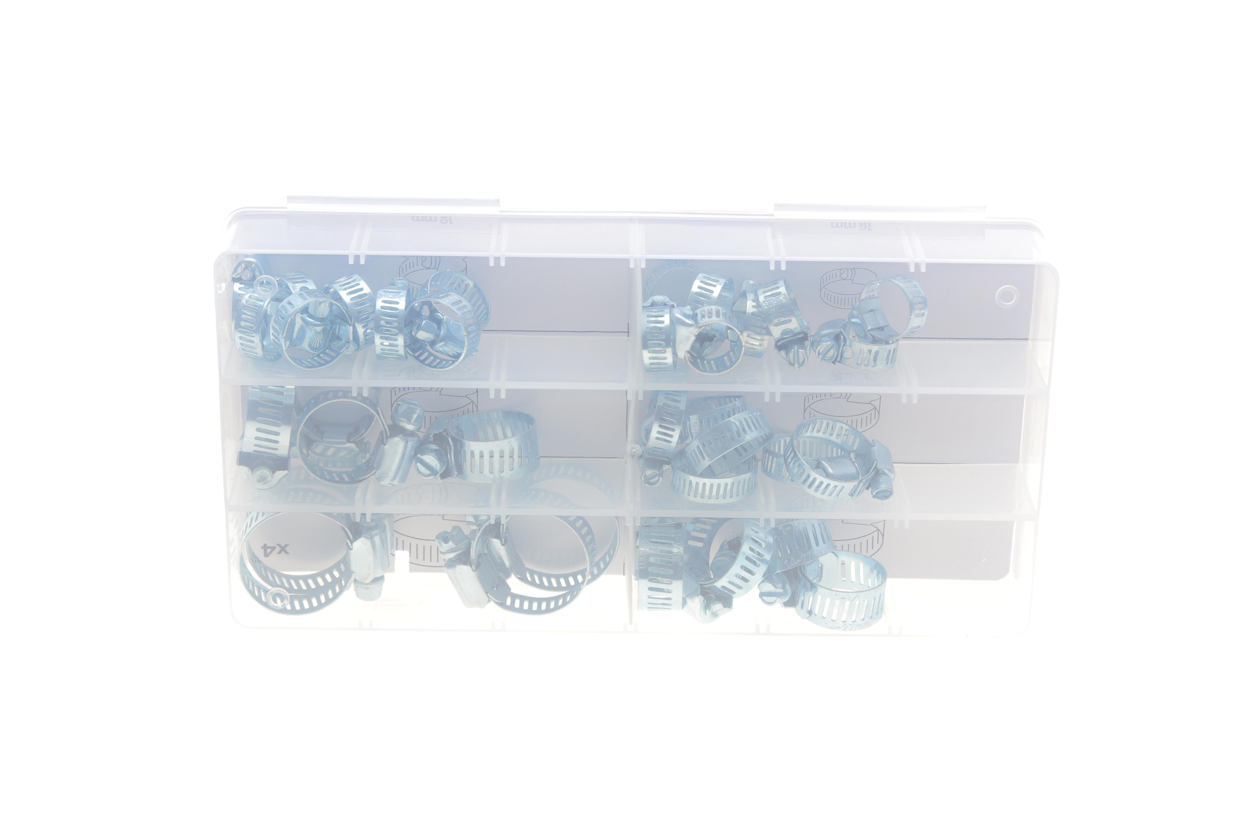 Набір хомутів черв'ячних Ø16-32x9 мм 34 од.