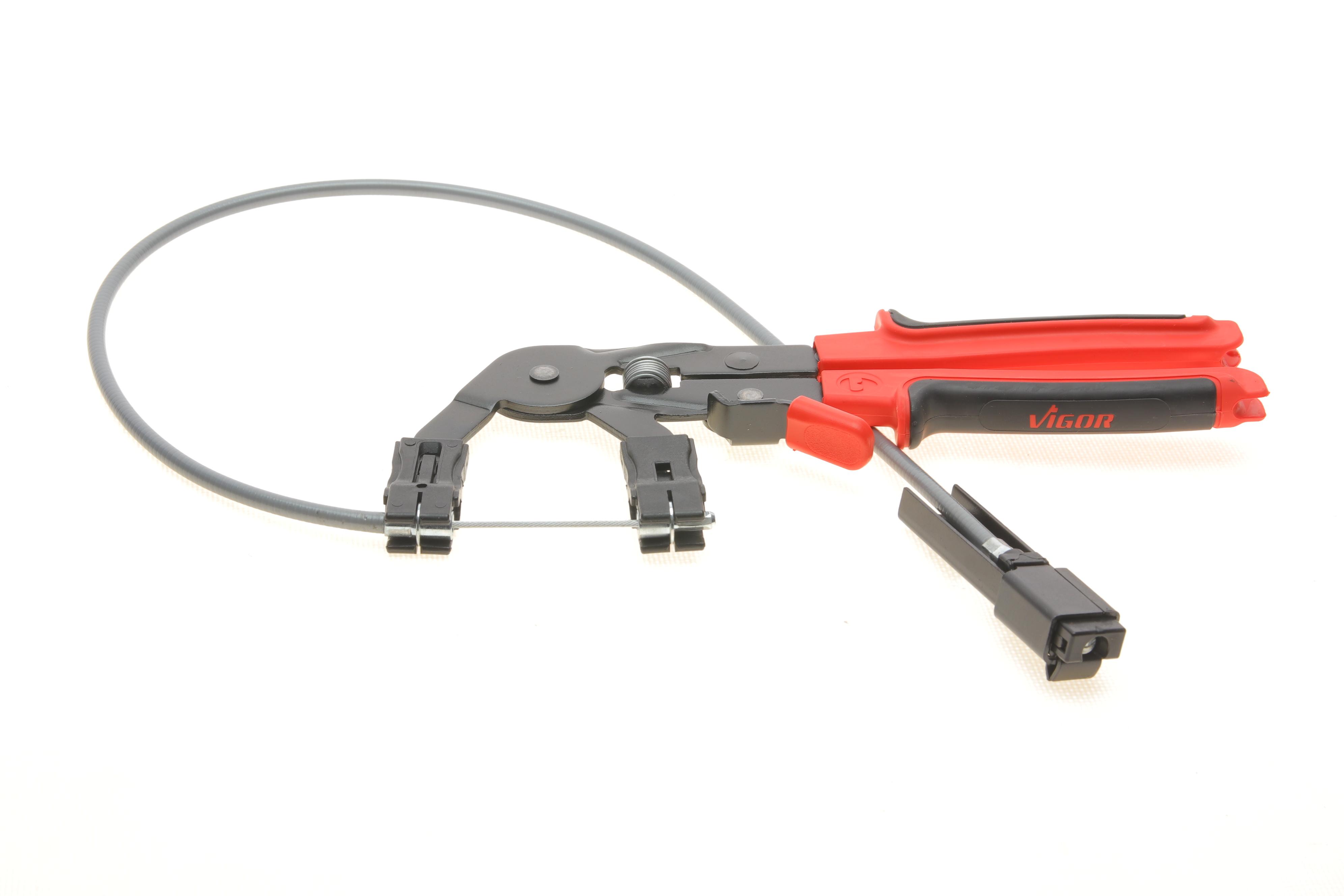 Плоскогубці для стягування пружинних хомутів 18-53 мм L-590 мм