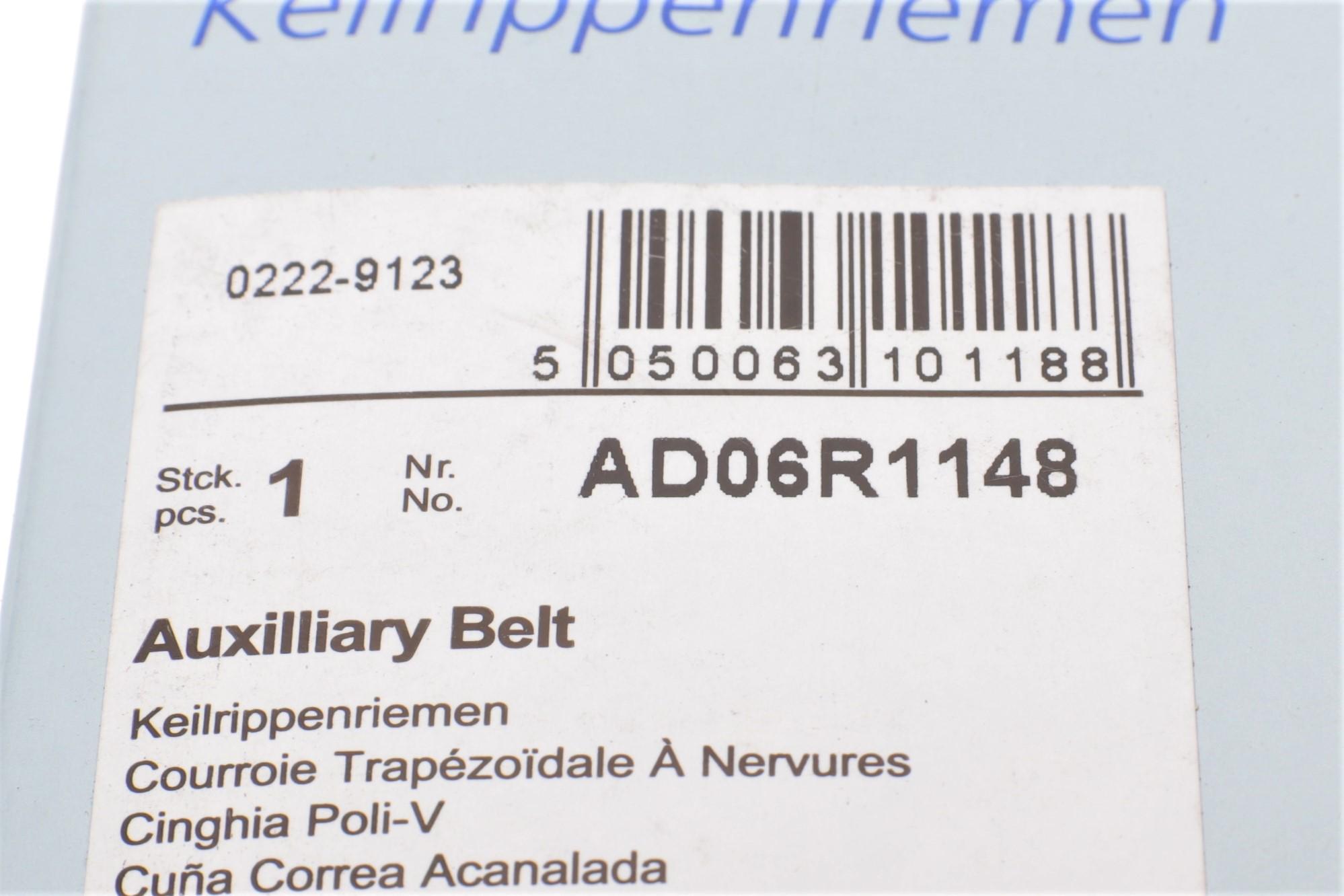 Ремень генератора Renault Master 2.2-2.5dCi 00-/ Opel Movano/ Vivaro 2.2-2.5 DTI 00- (6PK1148)