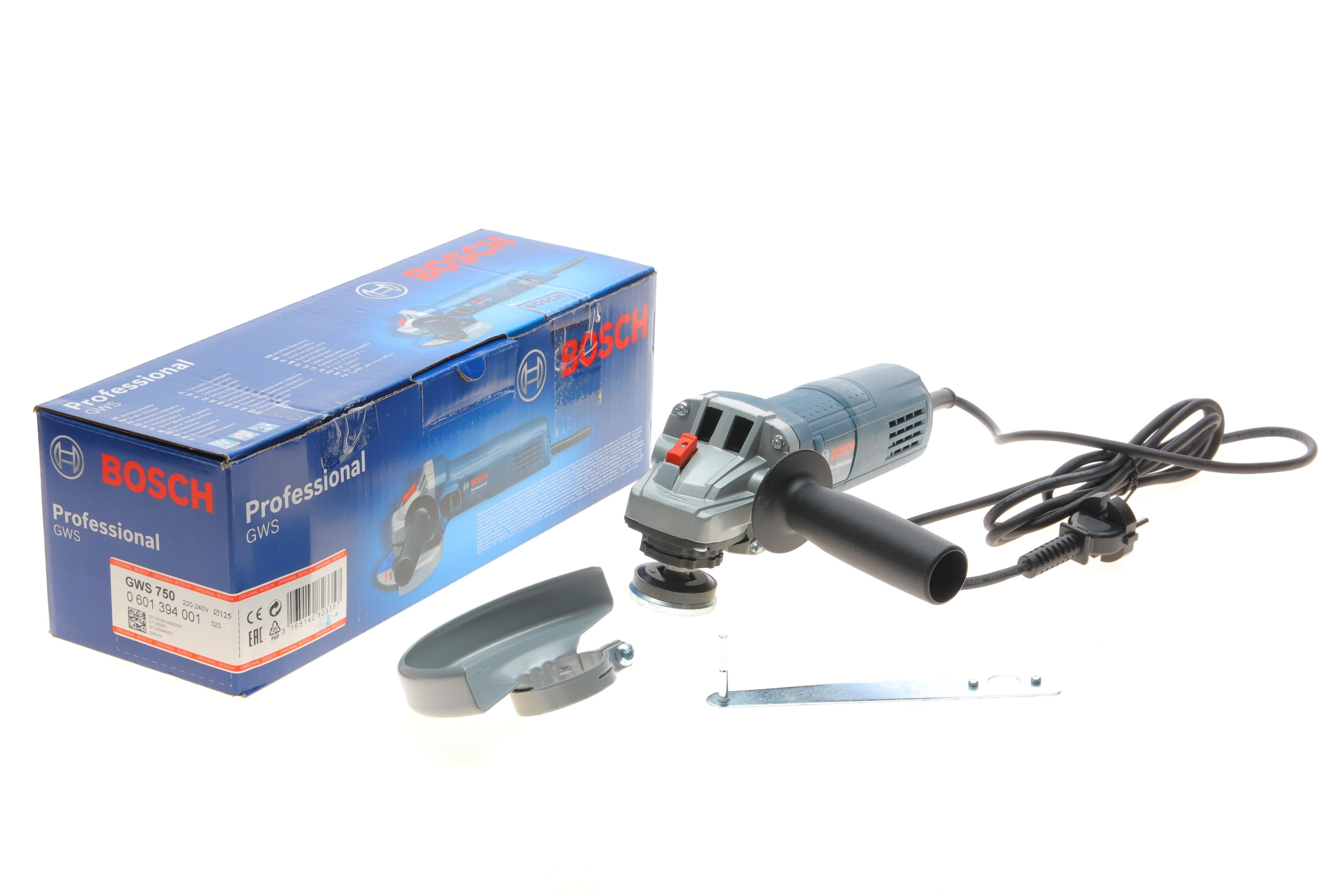 Шліфмашина кутова GWS 750-125 (750 Вт, 10-11000 об/хв, Ø125 мм)