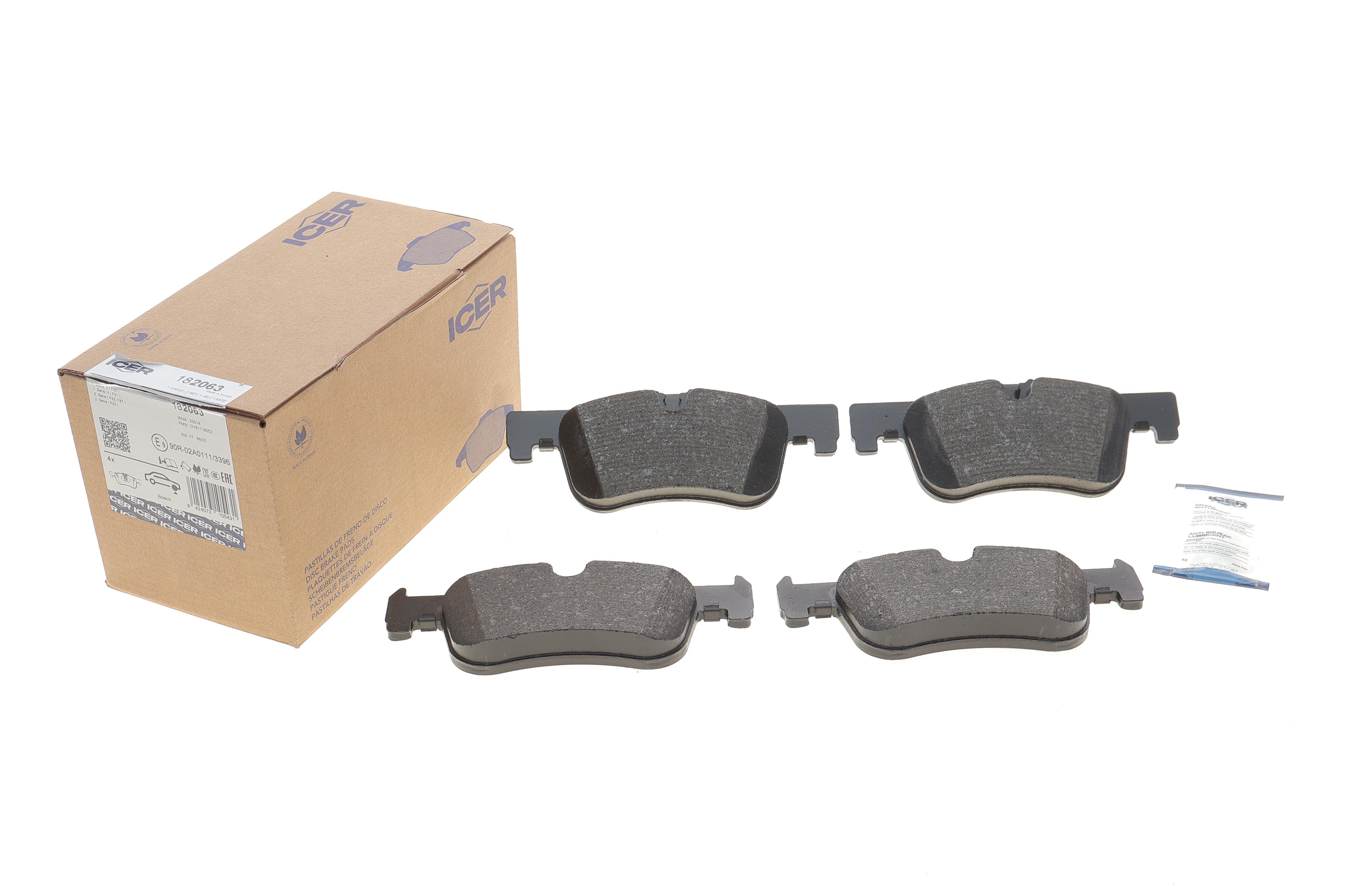 Колодки гальмівні (передні) Audi Q5 13-17/BMW 1 (F20/F21) 11-/2 (F22/F23/F87/F45/F46) 14-