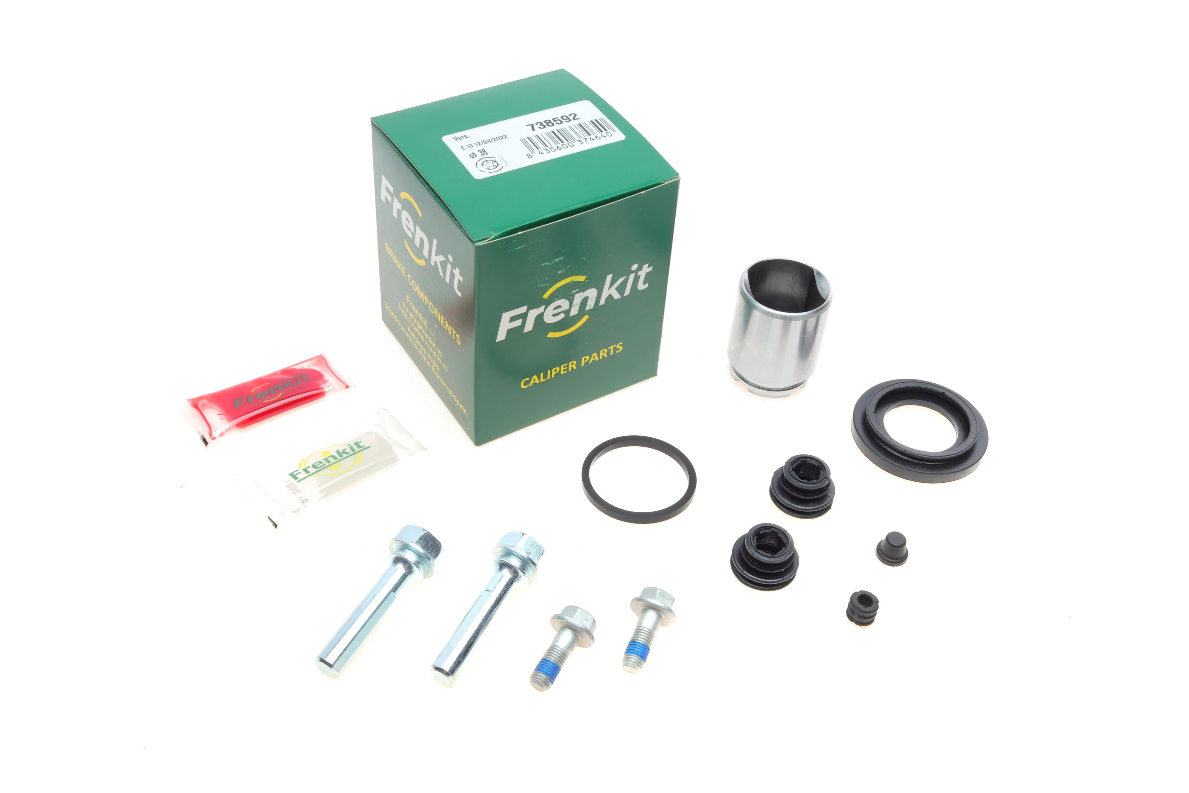 Ремкомплект суппорта (заднего) Kia Soul 14- (d=38mm) (+поршень/направляющая) SuperKit