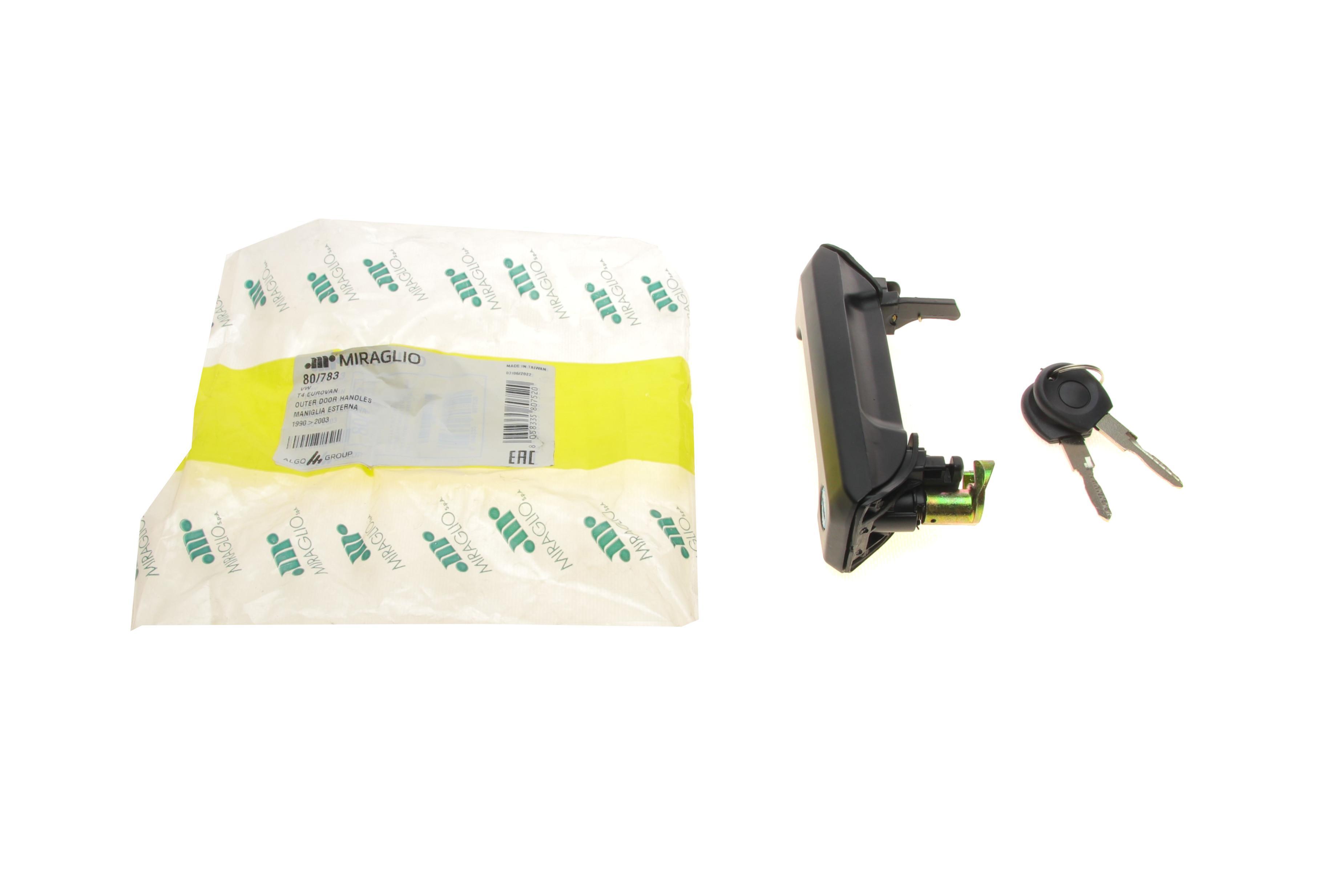 Ручка двери (боковой/снаружи) VW T4 90-03 (с замком и ключами)