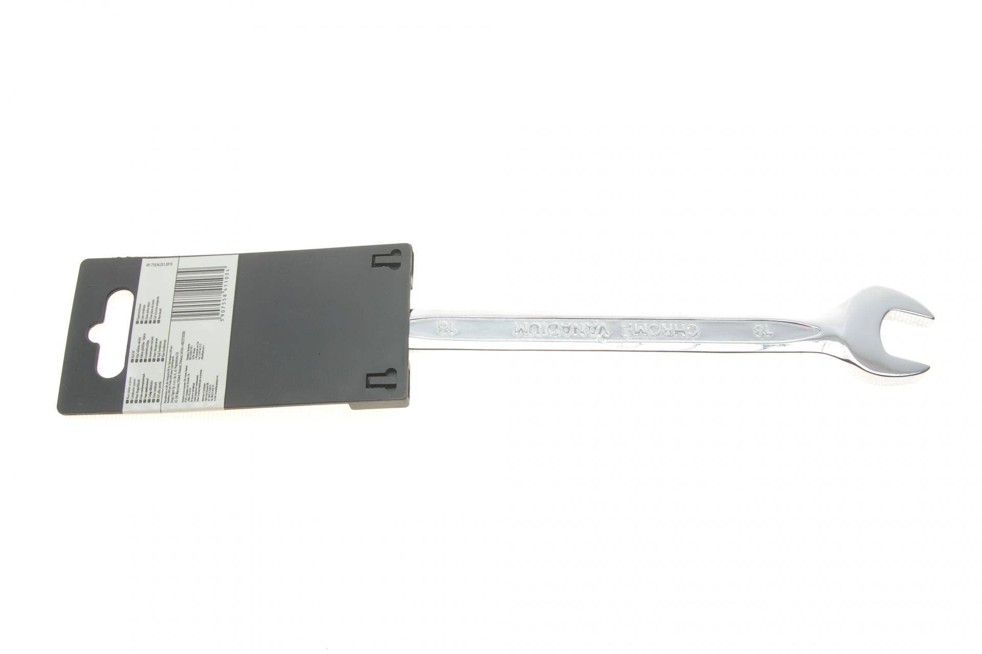 Ключ ріжково-накидний 18 мм L-220 мм